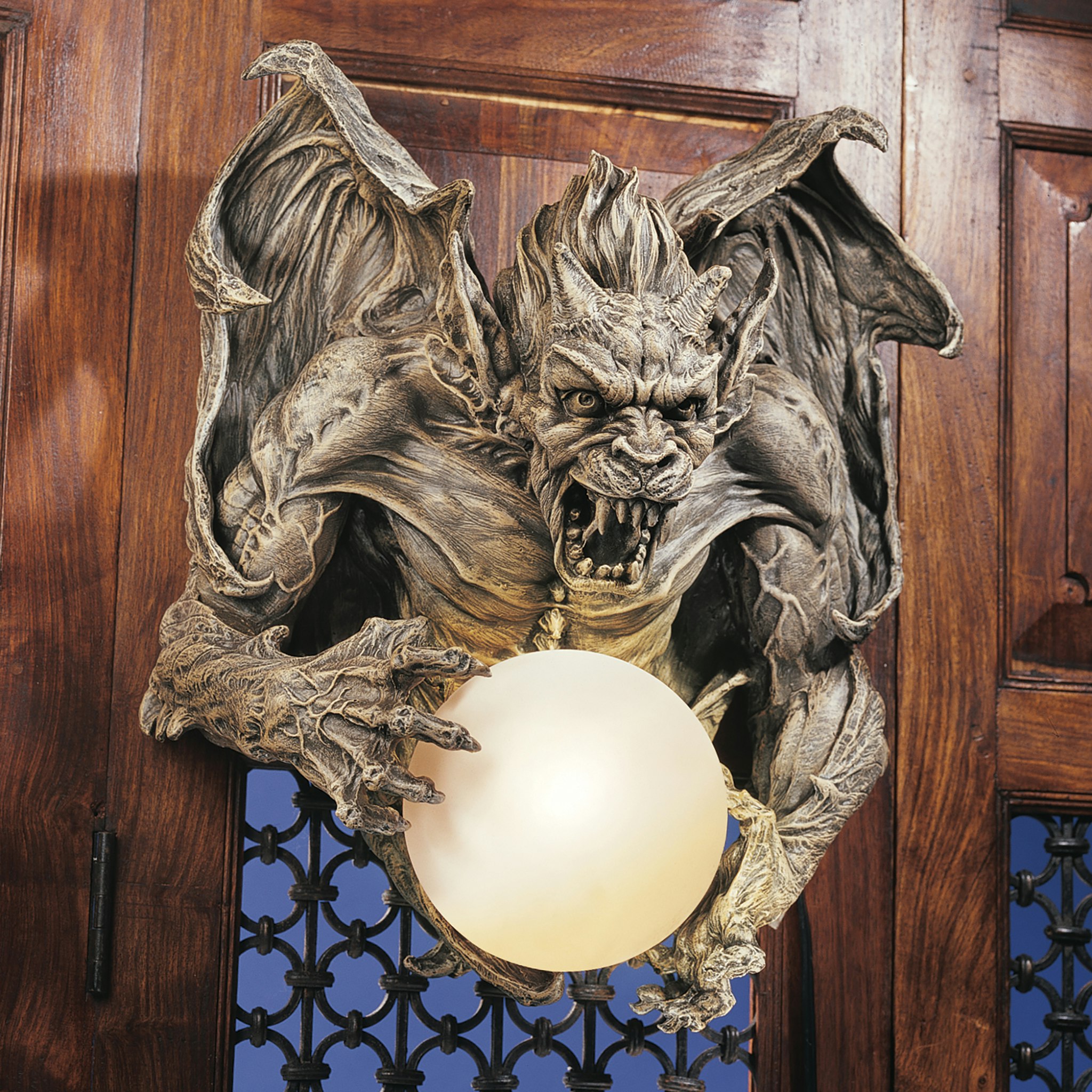 Toscano - Merciless the Gargoyle Lighted Wall Sculpture