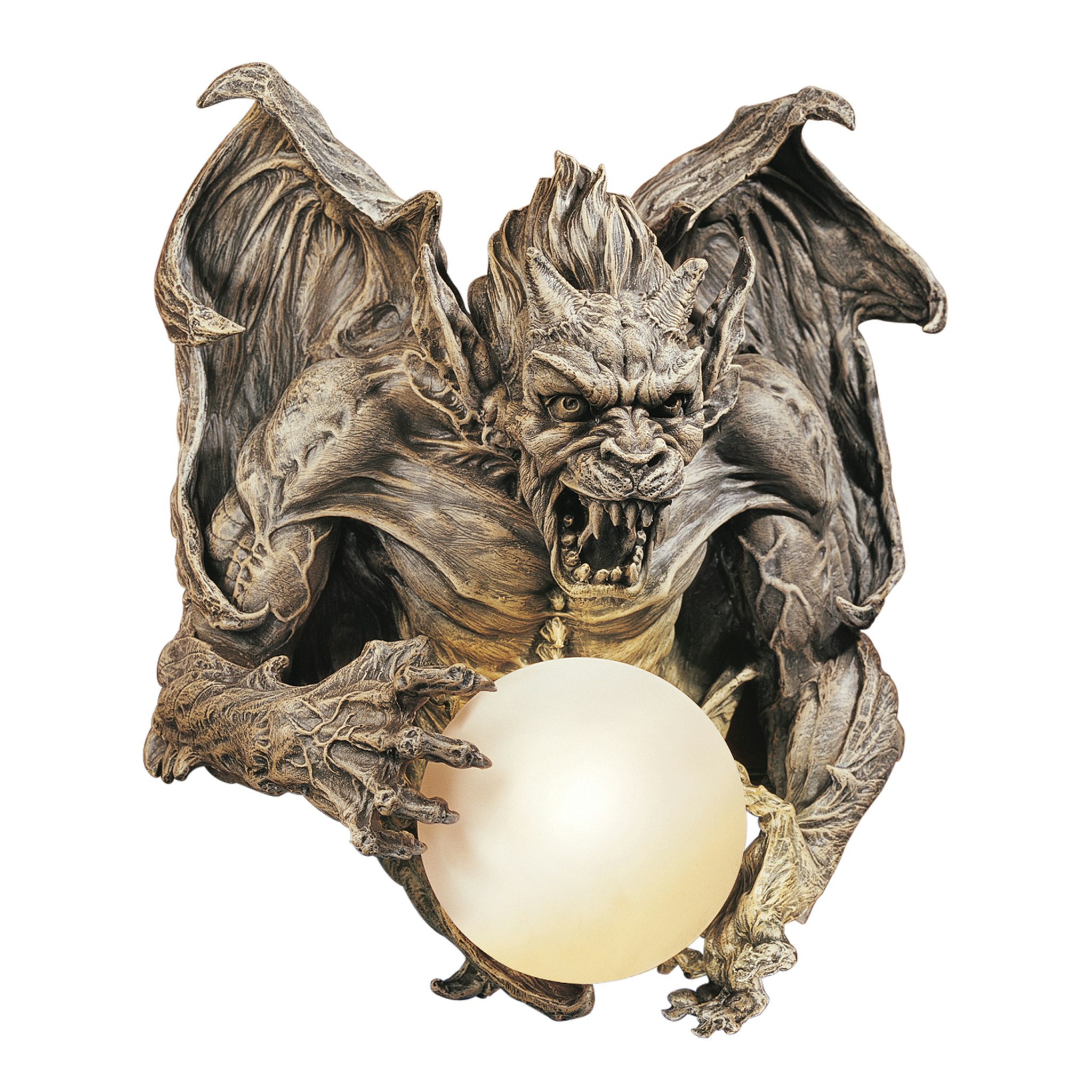 Toscano - Merciless the Gargoyle Lighted Wall Sculpture