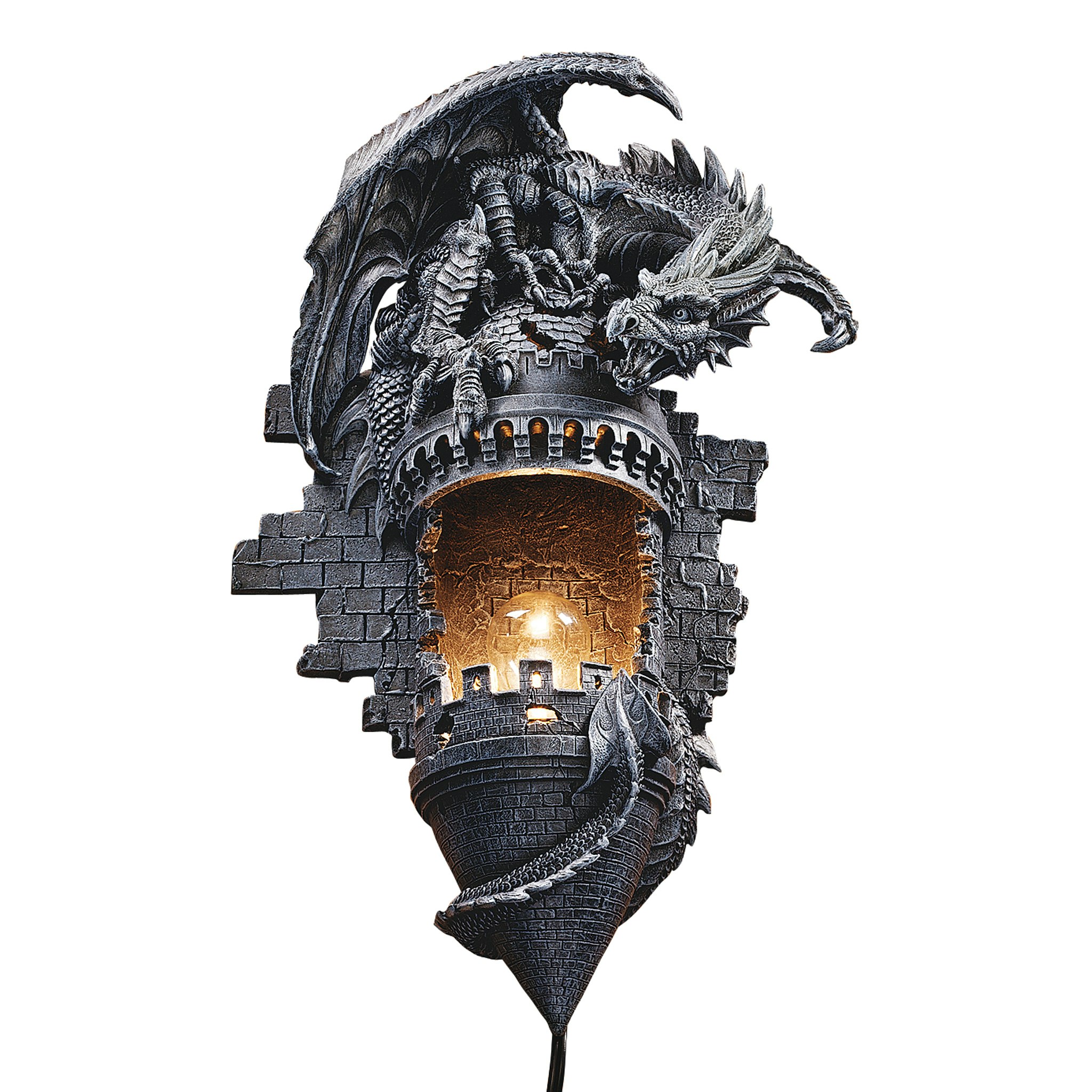 Toscano - Dragon Castle Lair Illumimated Wall Sconce