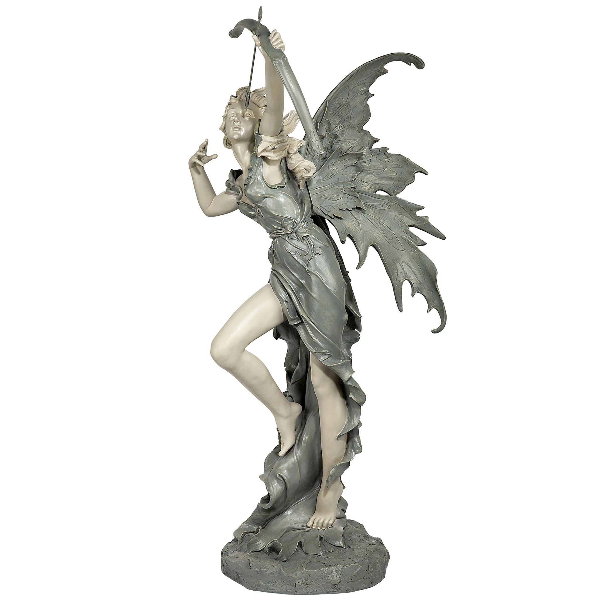 Toscano Rhiannon the Archer Garden Fairy Statue - Large