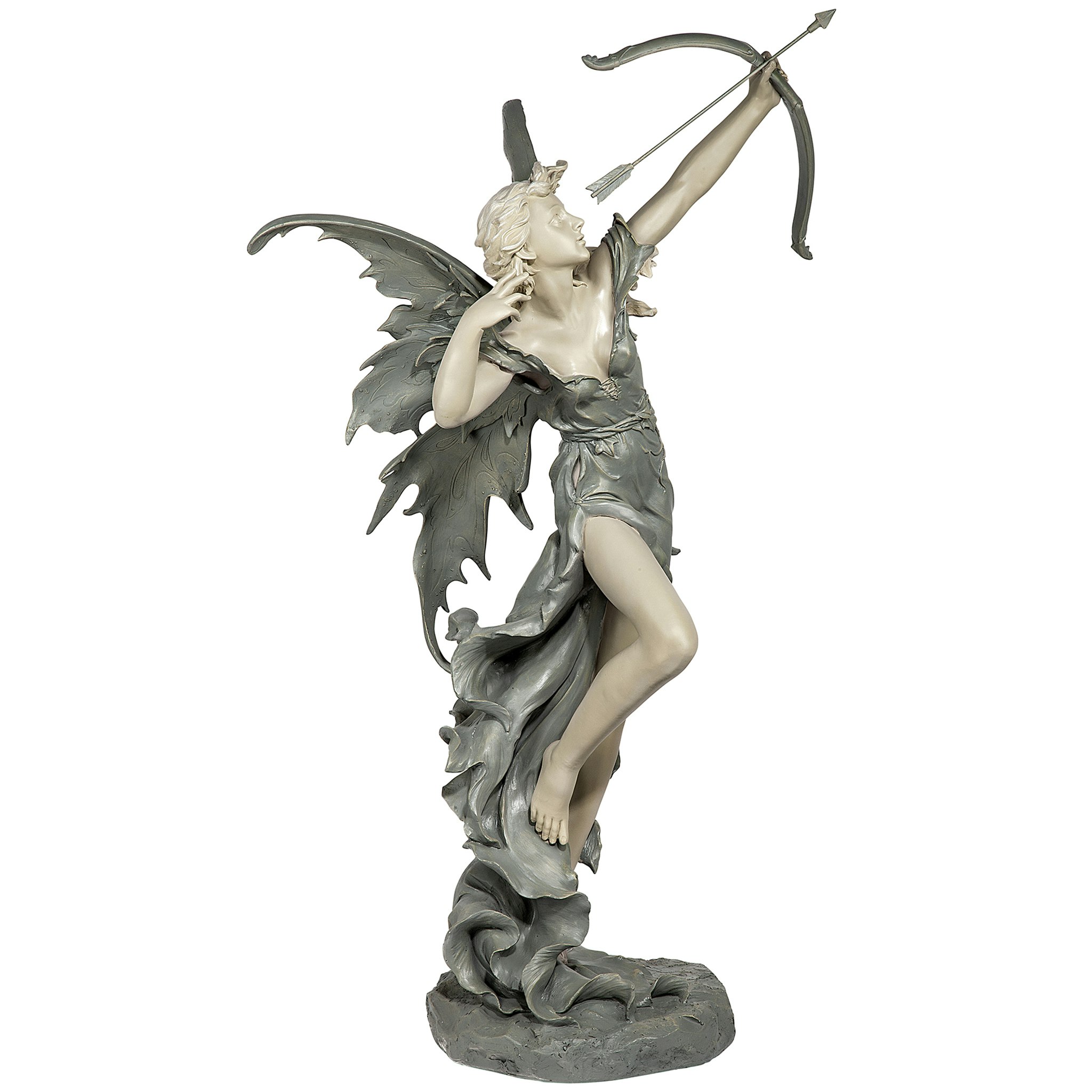 Toscano Rhiannon the Archer Garden Fairy Statue - Large