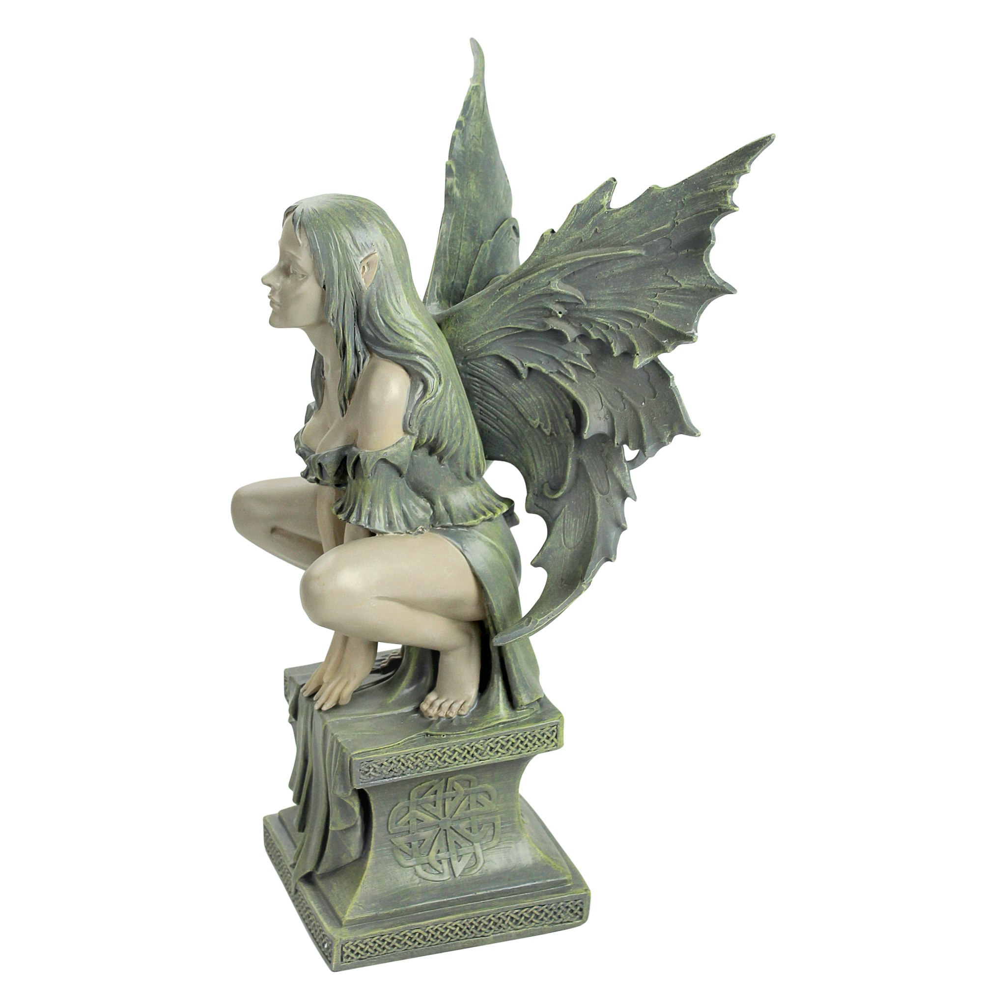 Toscano Celtic Fairy Perilous Perch Garden Statue - Large