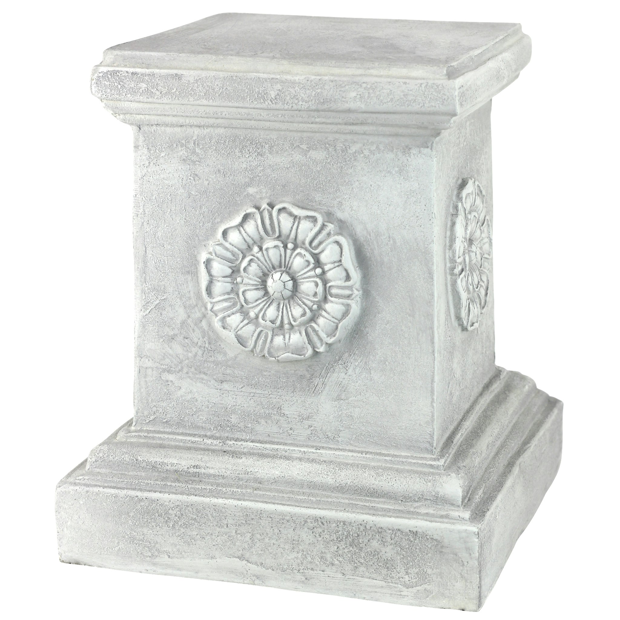 Toscano English Rosette Garden Sculptural Plinth - Large