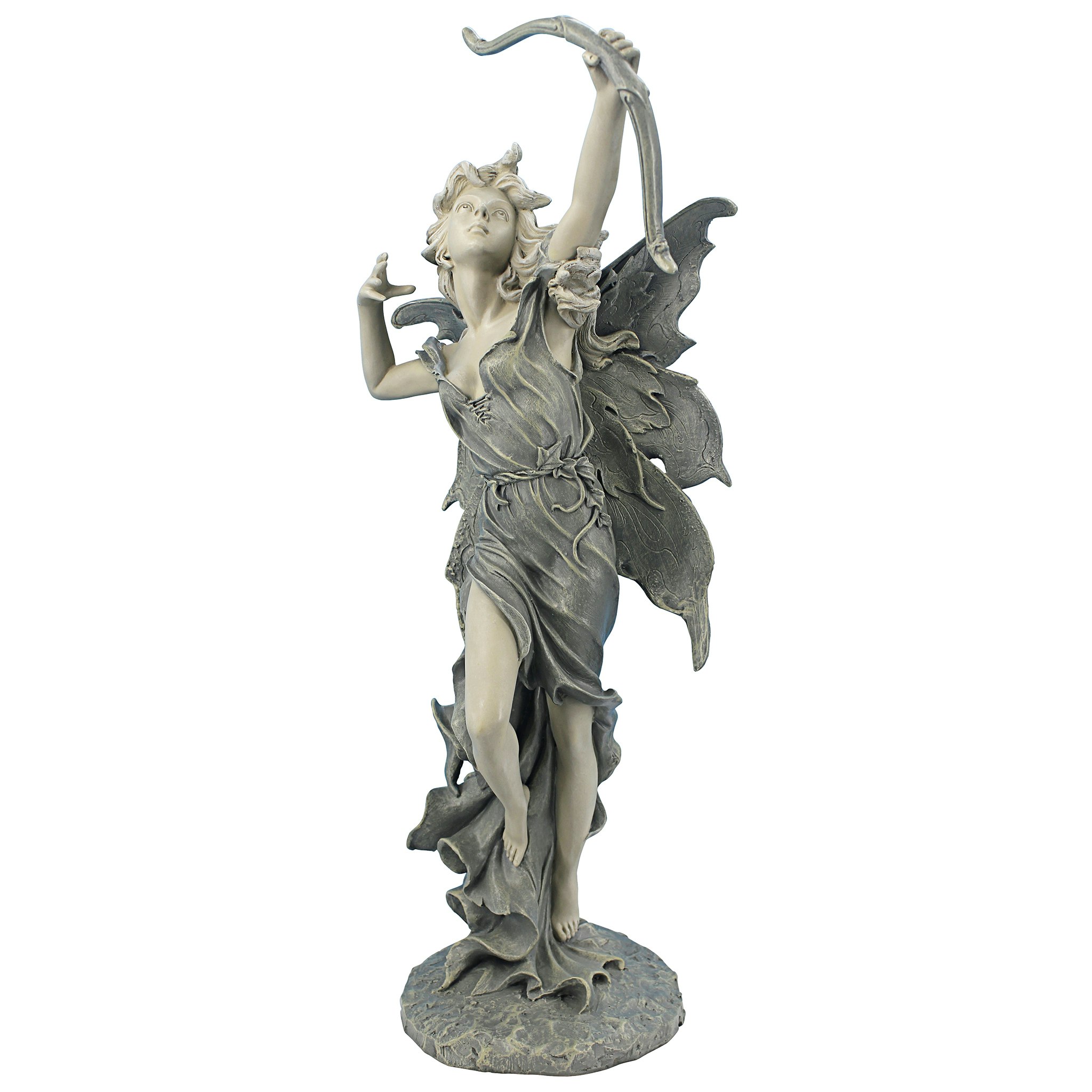 Toscano Rhiannon the Archer Garden Fairy Statue - Medium