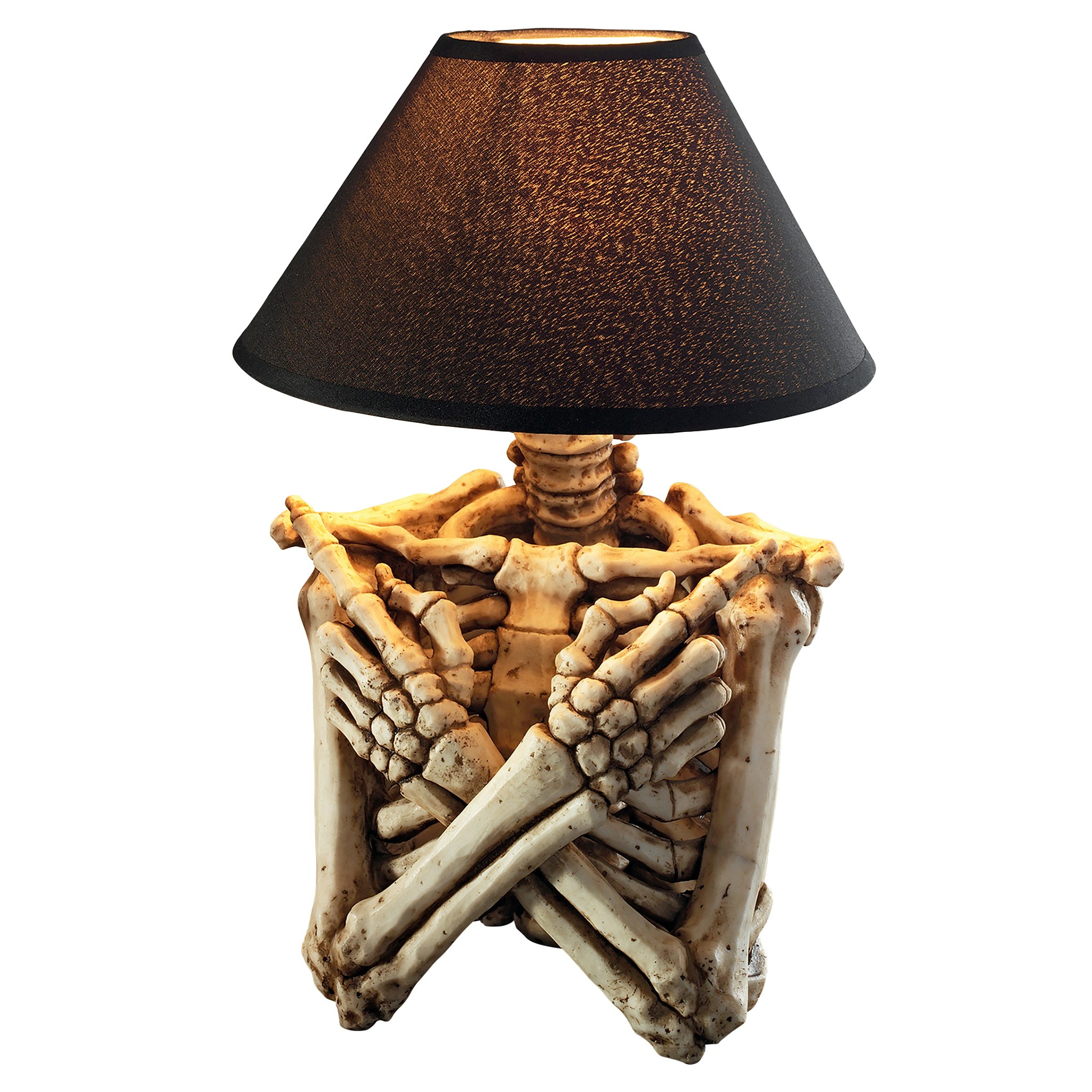 Toscano - Rest in Pieces Gothic Skeleton Table Lamp in Designer Resin