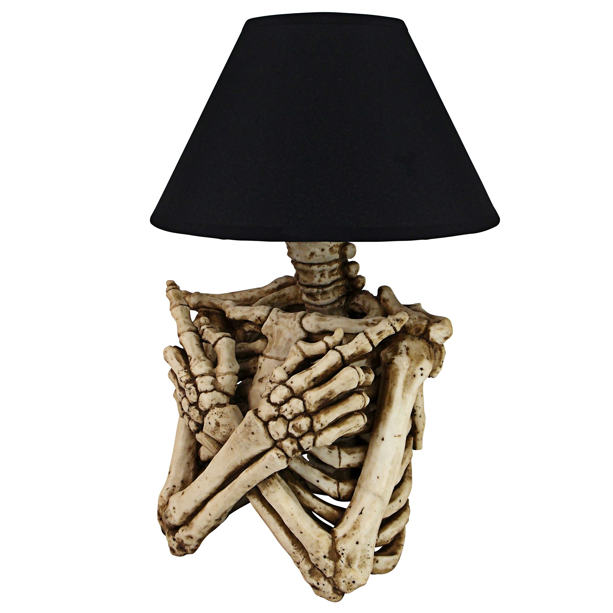 Toscano - Rest in Pieces Gothic Skeleton Table Lamp in Designer Resin