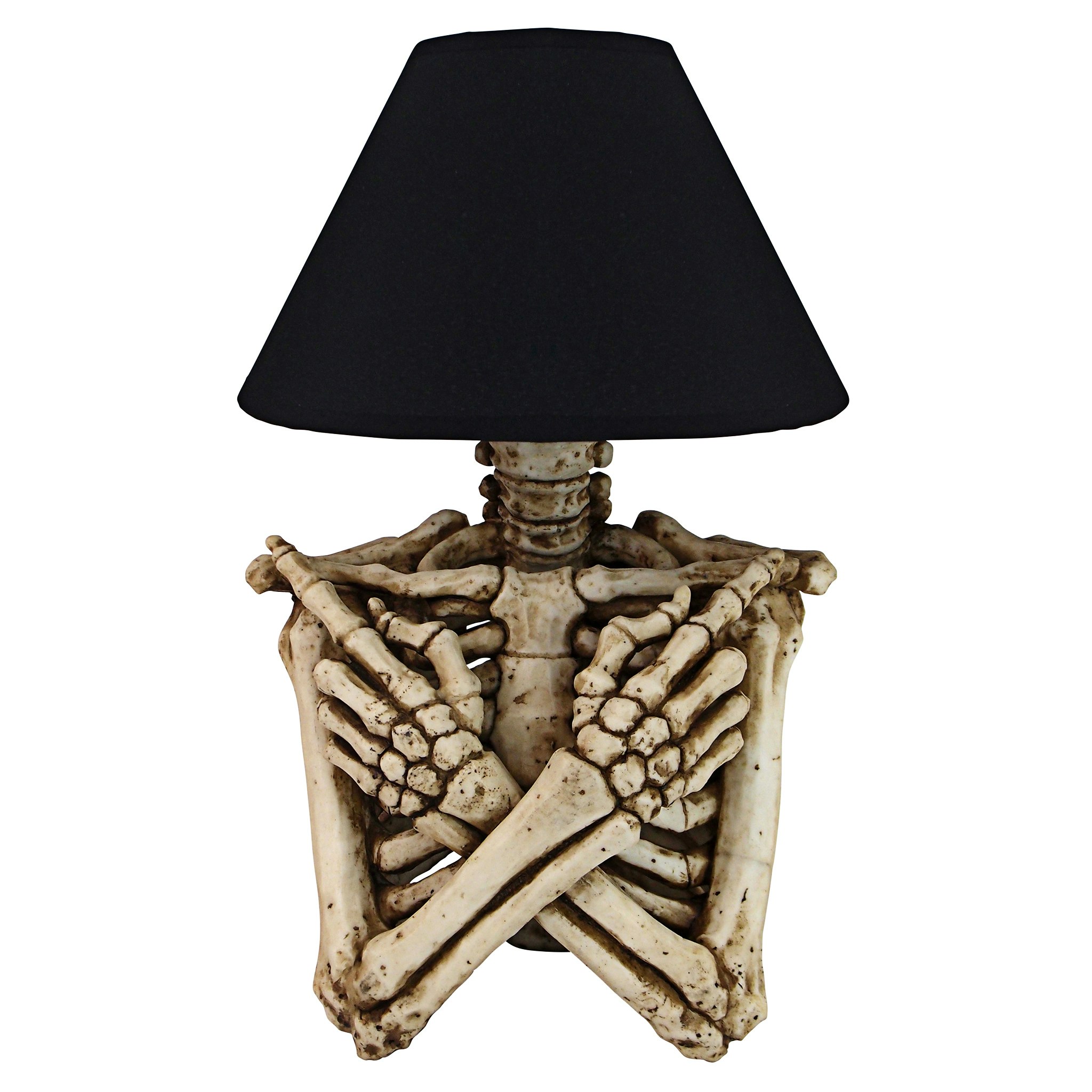 Toscano - Rest in Pieces Gothic Skeleton Table Lamp in Designer Resin