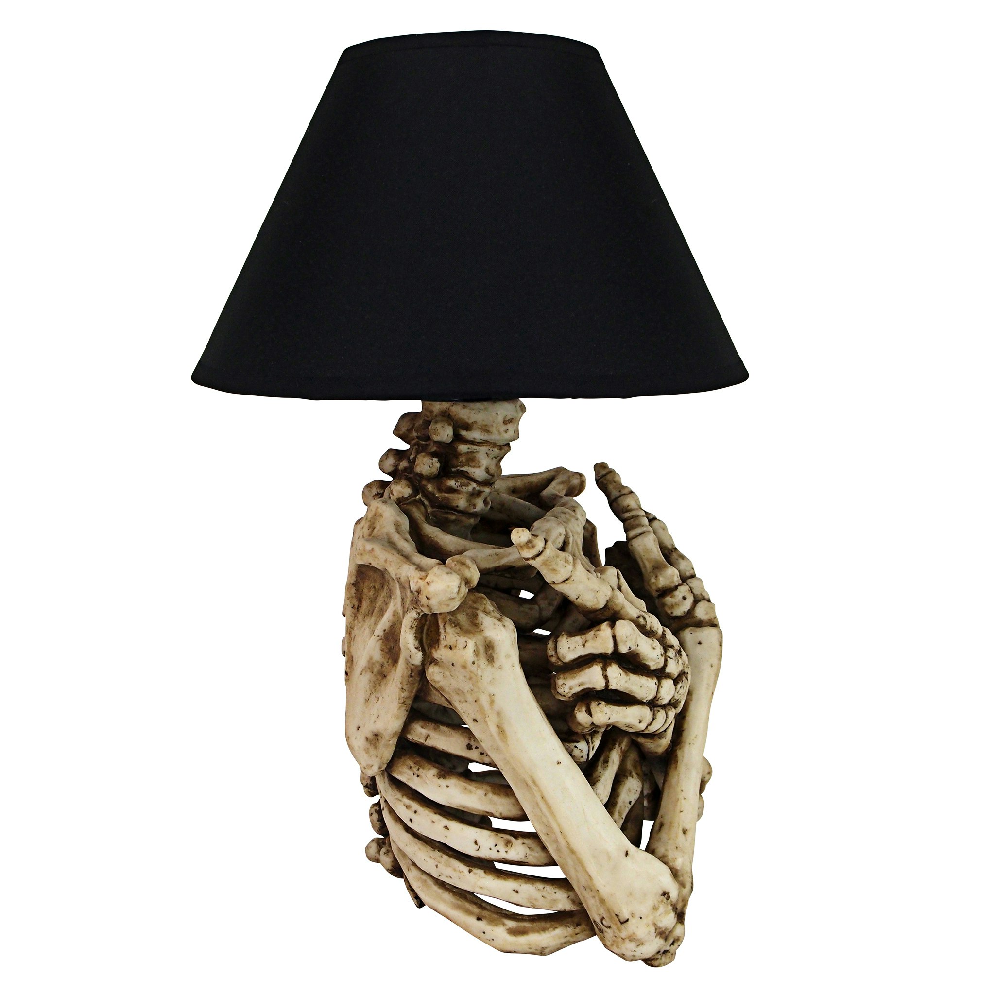 Toscano - Rest in Pieces Gothic Skeleton Table Lamp in Designer Resin