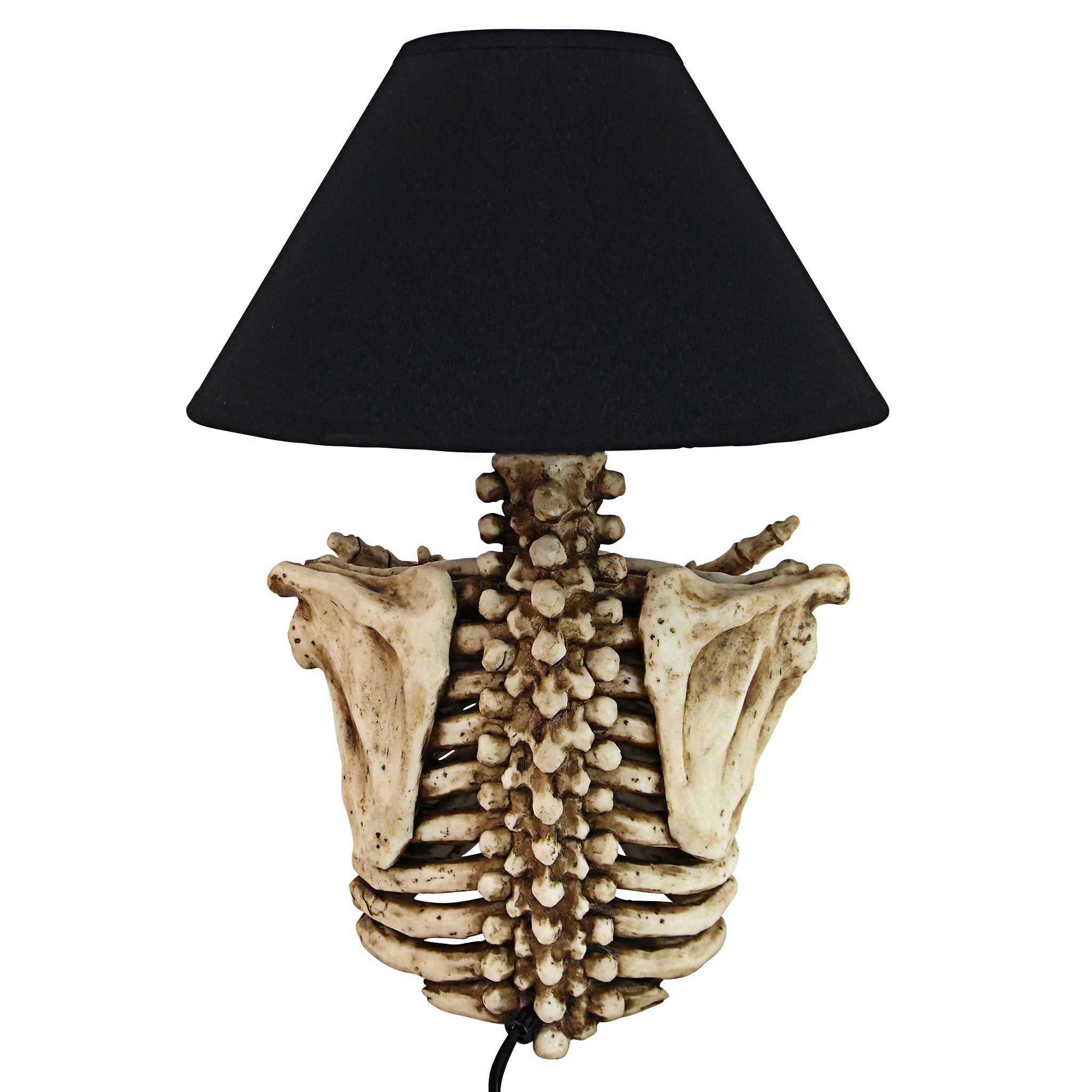 Toscano - Rest in Pieces Gothic Skeleton Table Lamp in Designer Resin