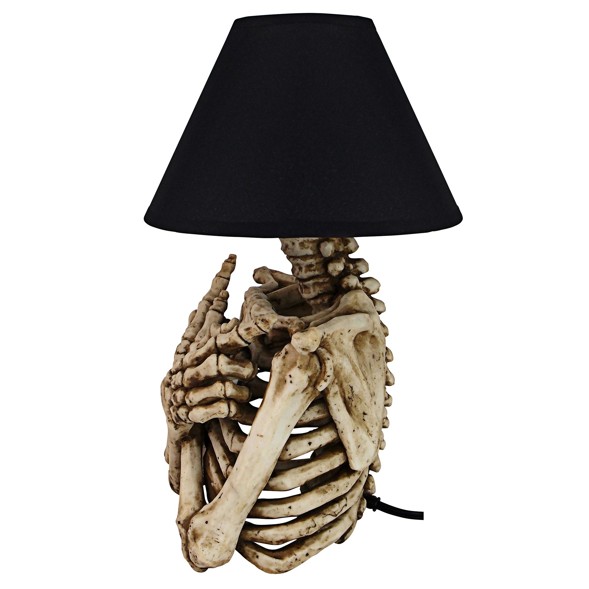 Toscano - Rest in Pieces Gothic Skeleton Table Lamp in Designer Resin