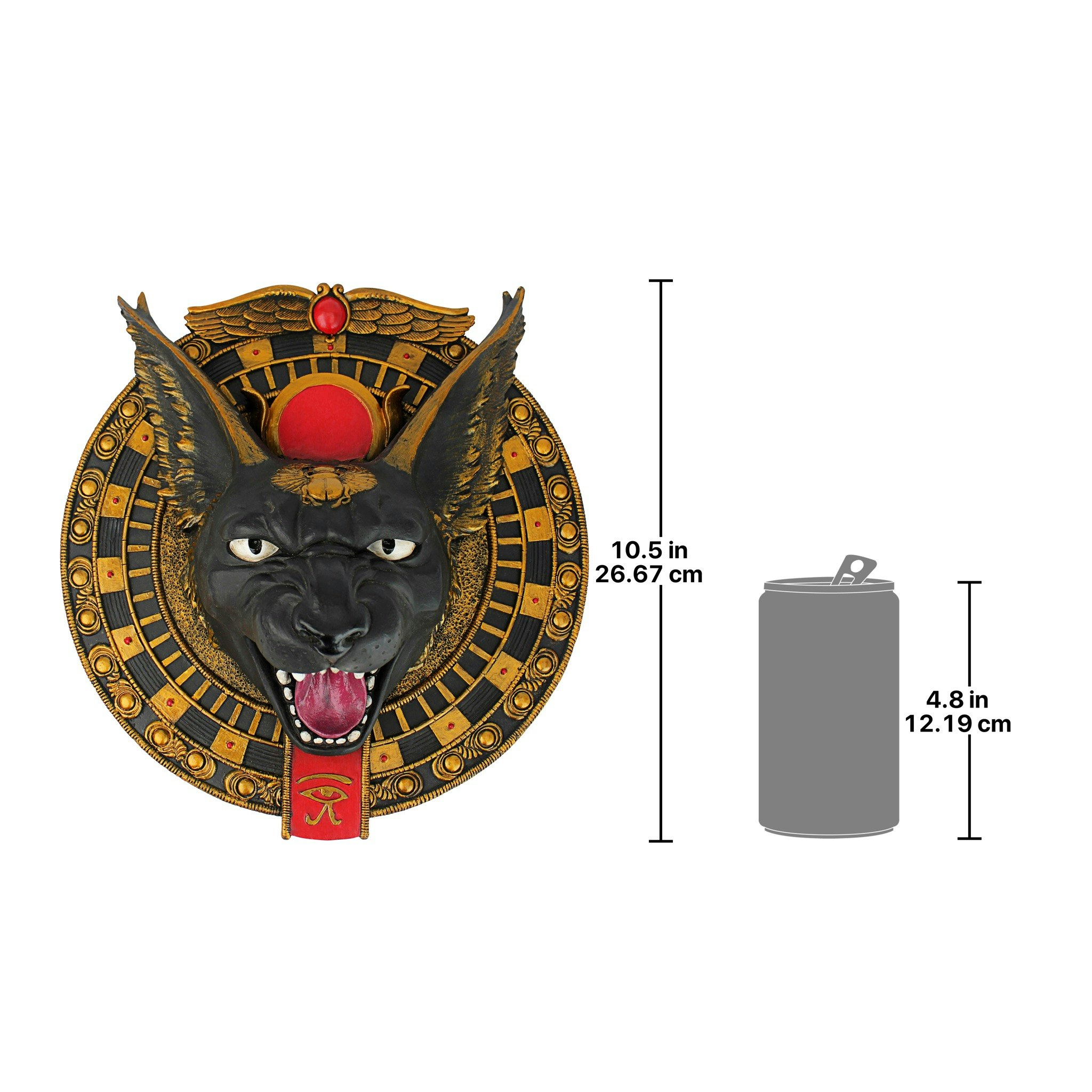 Toscano - Bad Tempered Bastet Egyptian Cat Wall Plaque