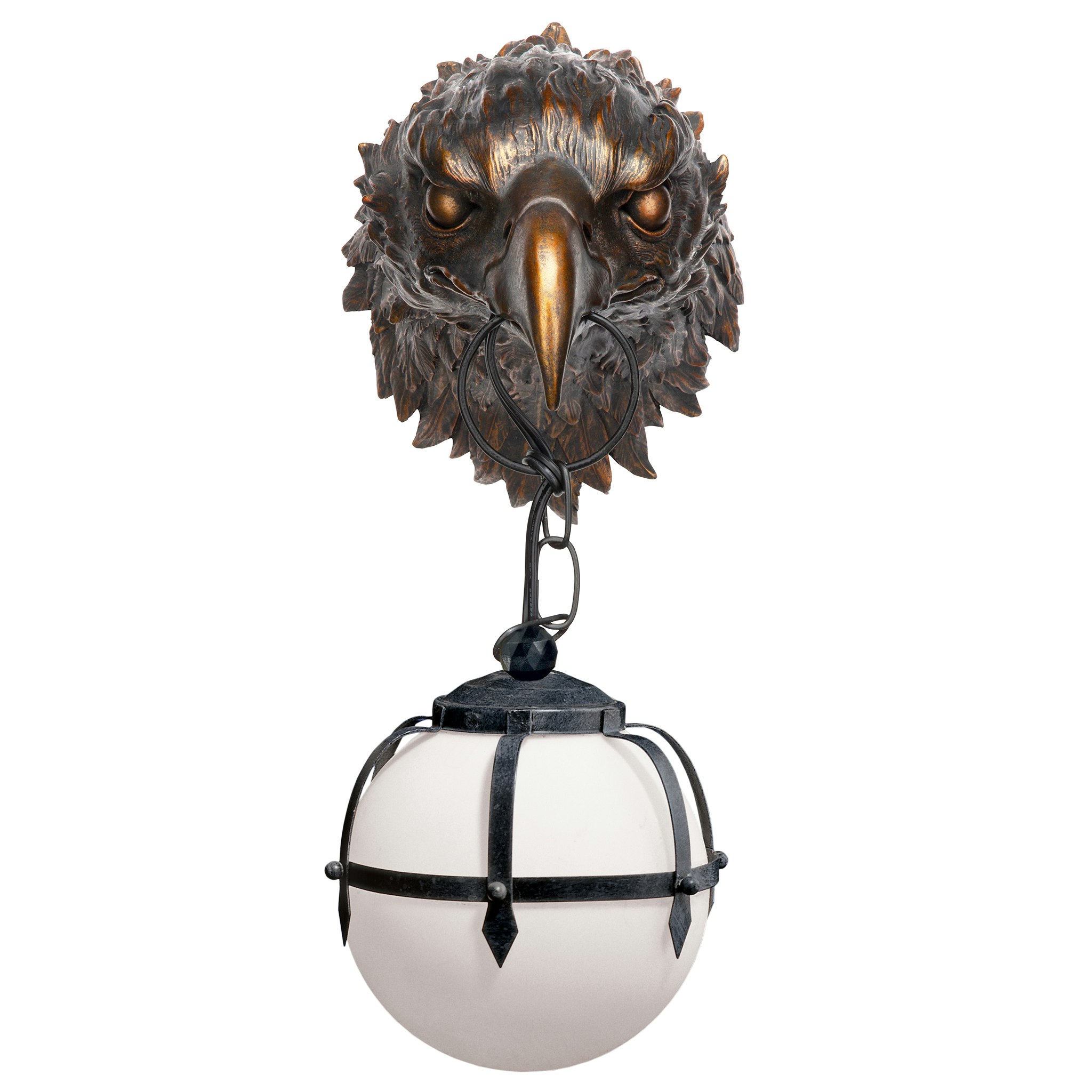 Toscano - Enlightening Freedom Bald Eagle Sculptural Electric Wall Sconce