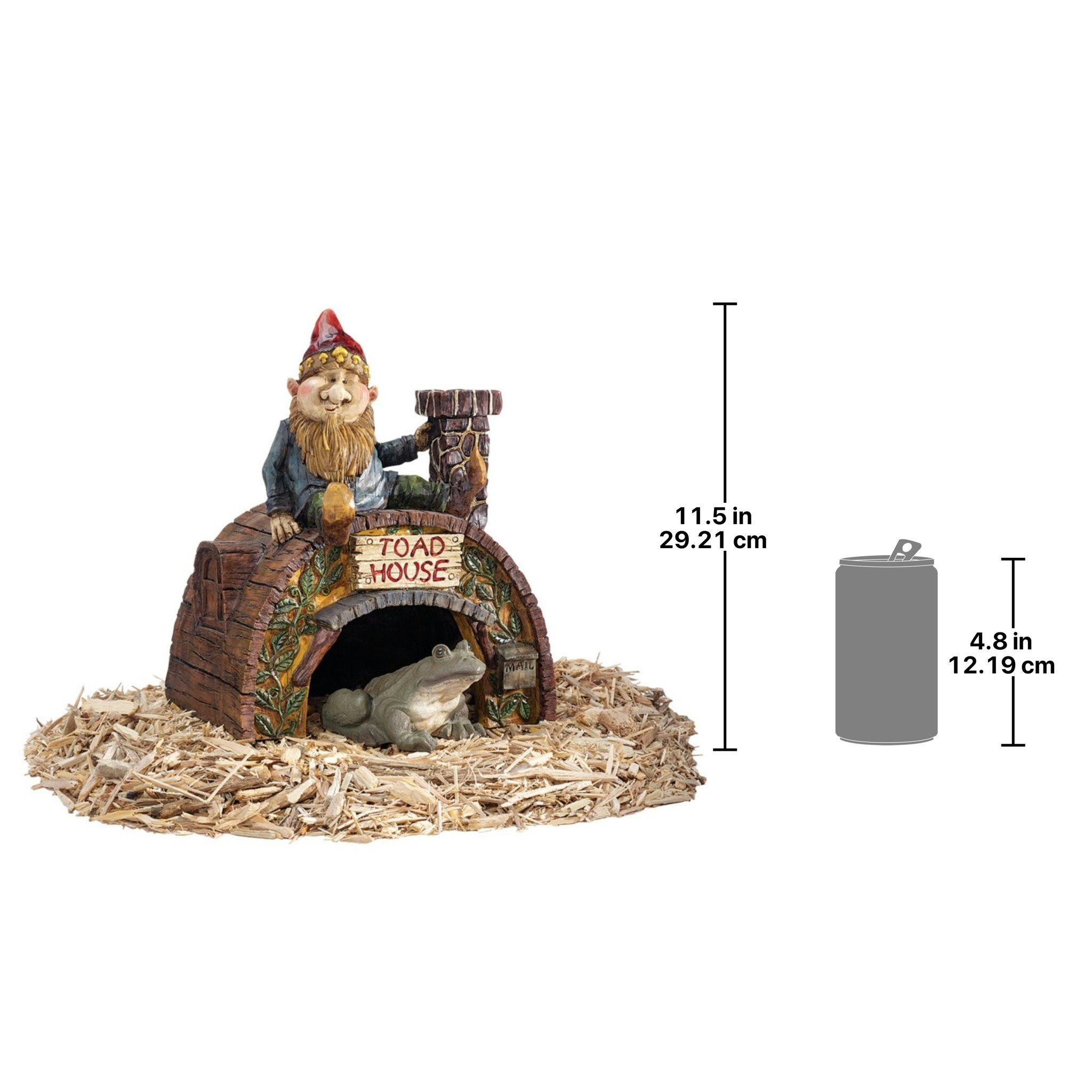 Toscano - Garden Gnome Toad House Statue