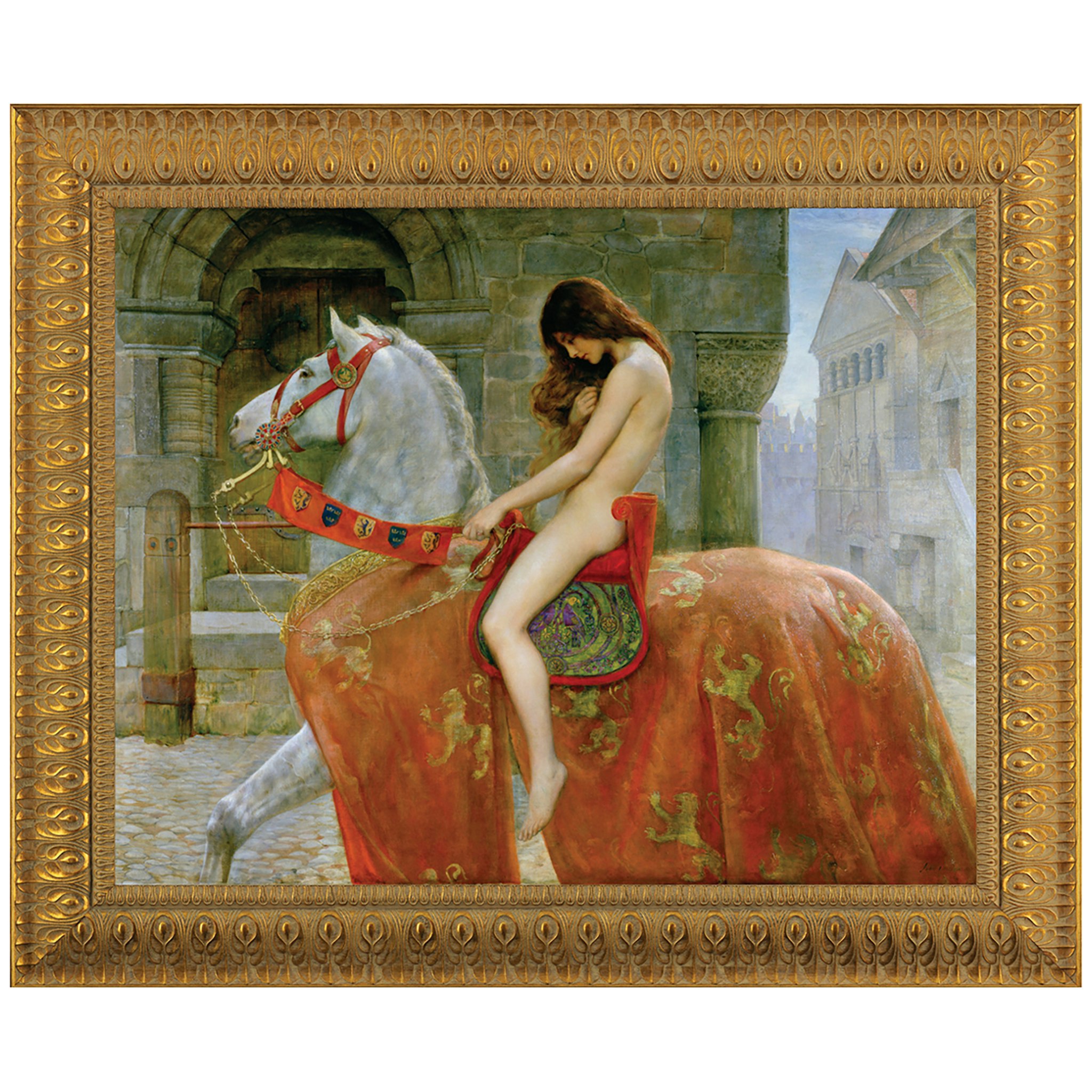 Toscano - Lady Godiva Framed Canvas Replica Painting