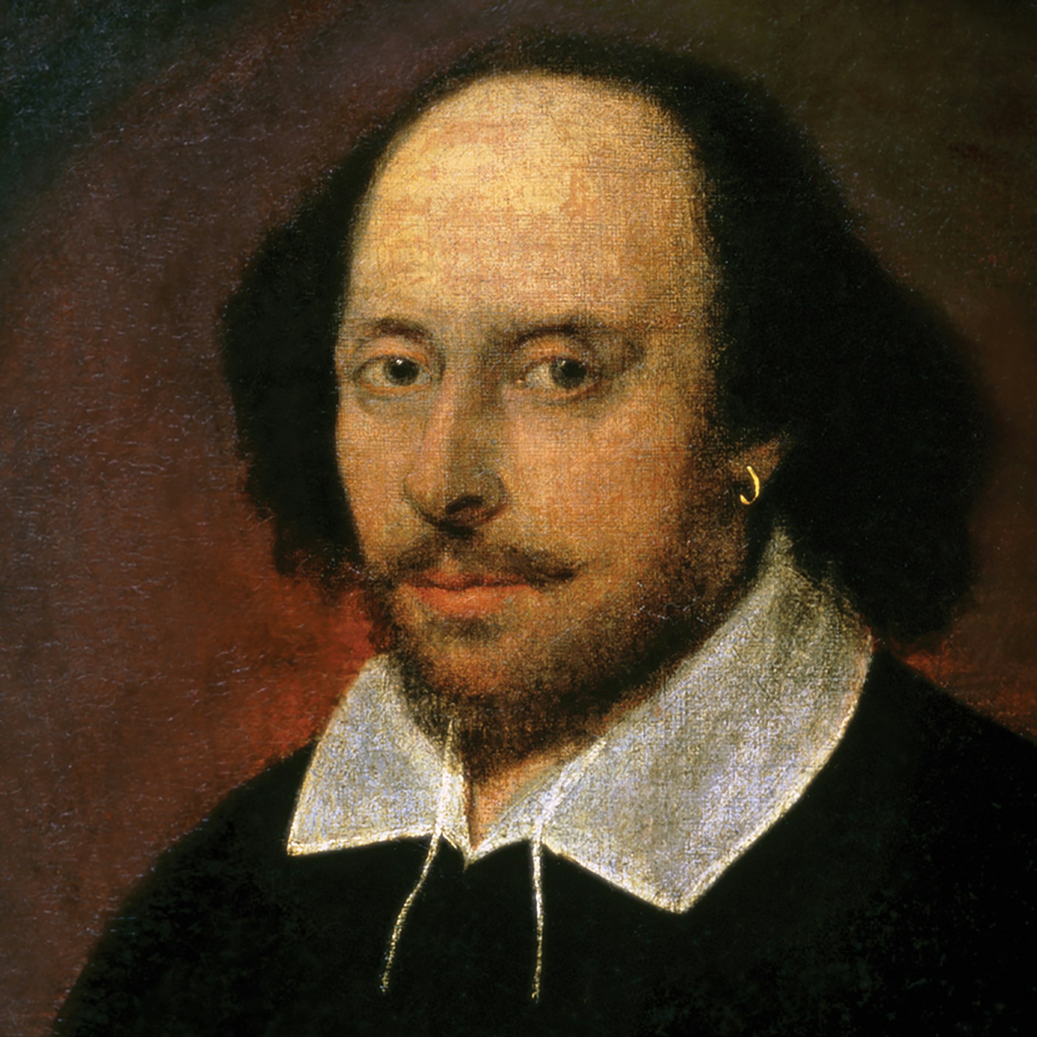 Toscano William Shakespeare Framed Canvas Replica Painting - Large