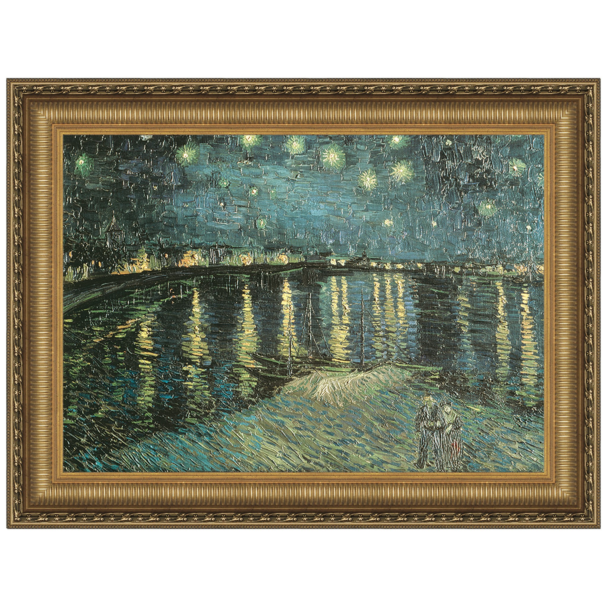 Toscano - La Nuit Etoilee Framed Canvas Replica Painting