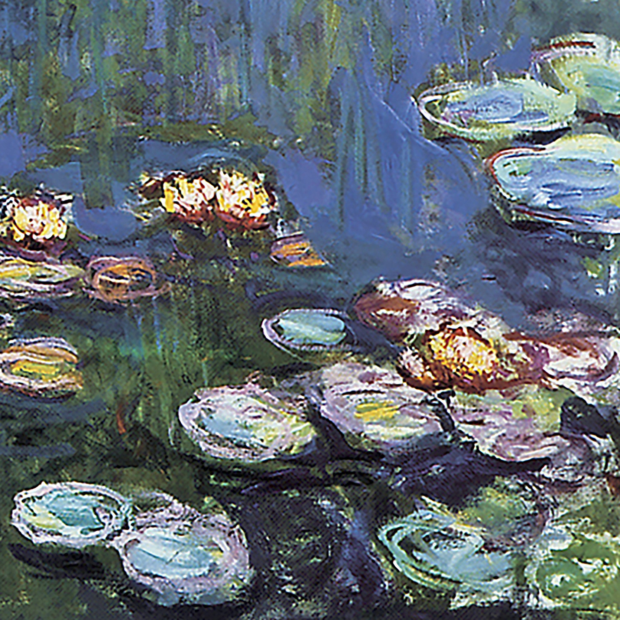 Toscano - Water lilies 1914 Framed Canvas Replica Painting