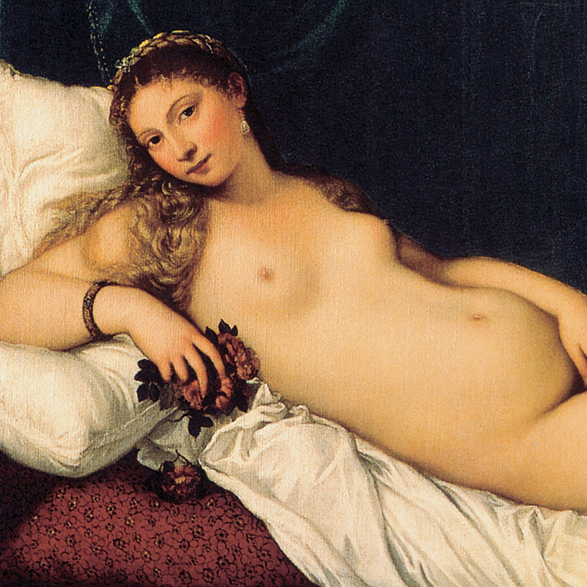 Toscano The Venus of Urbino Framed Canvas Replica Painting - Grande