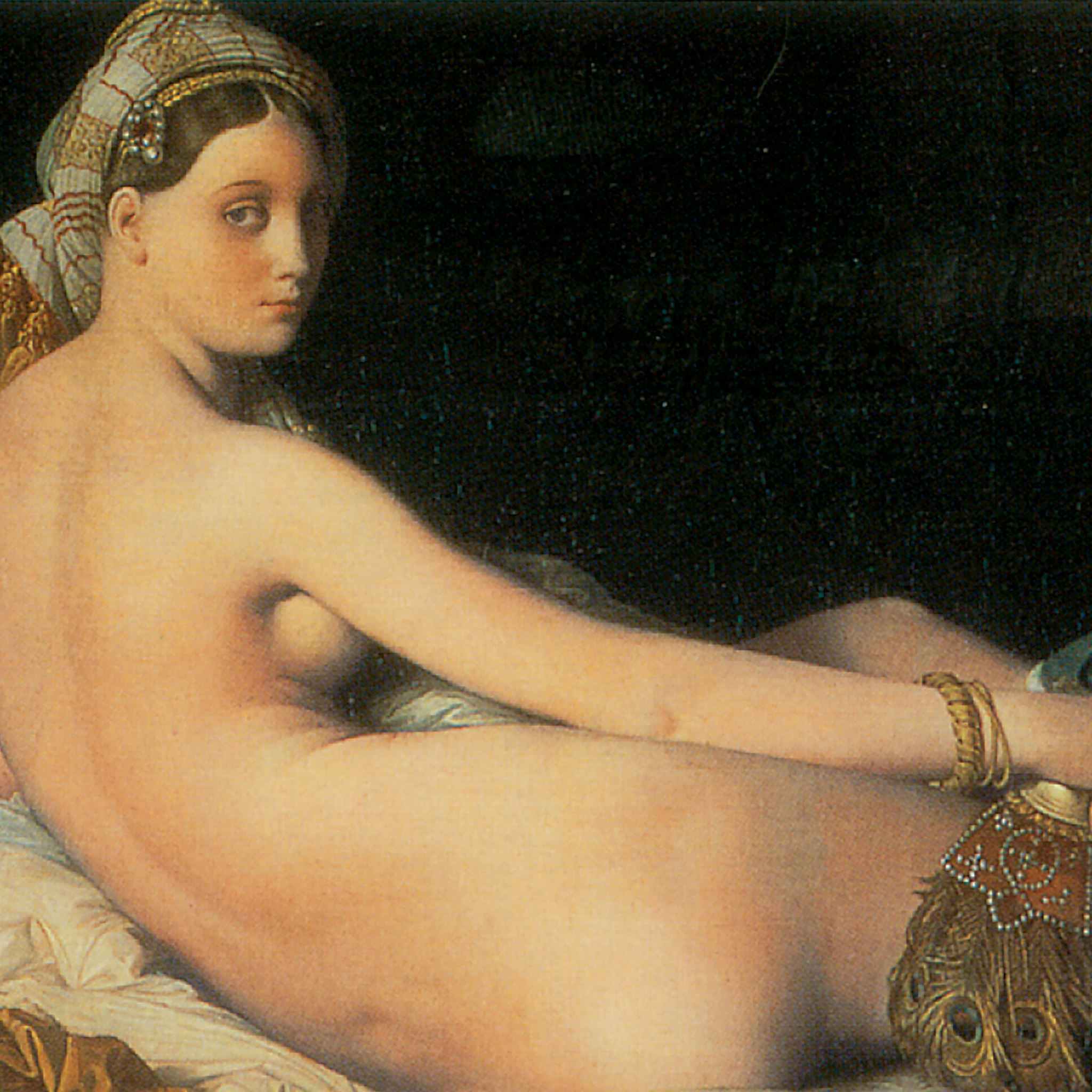 Toscano - Le Grande Odalisque Framed Canvas Replica Painting