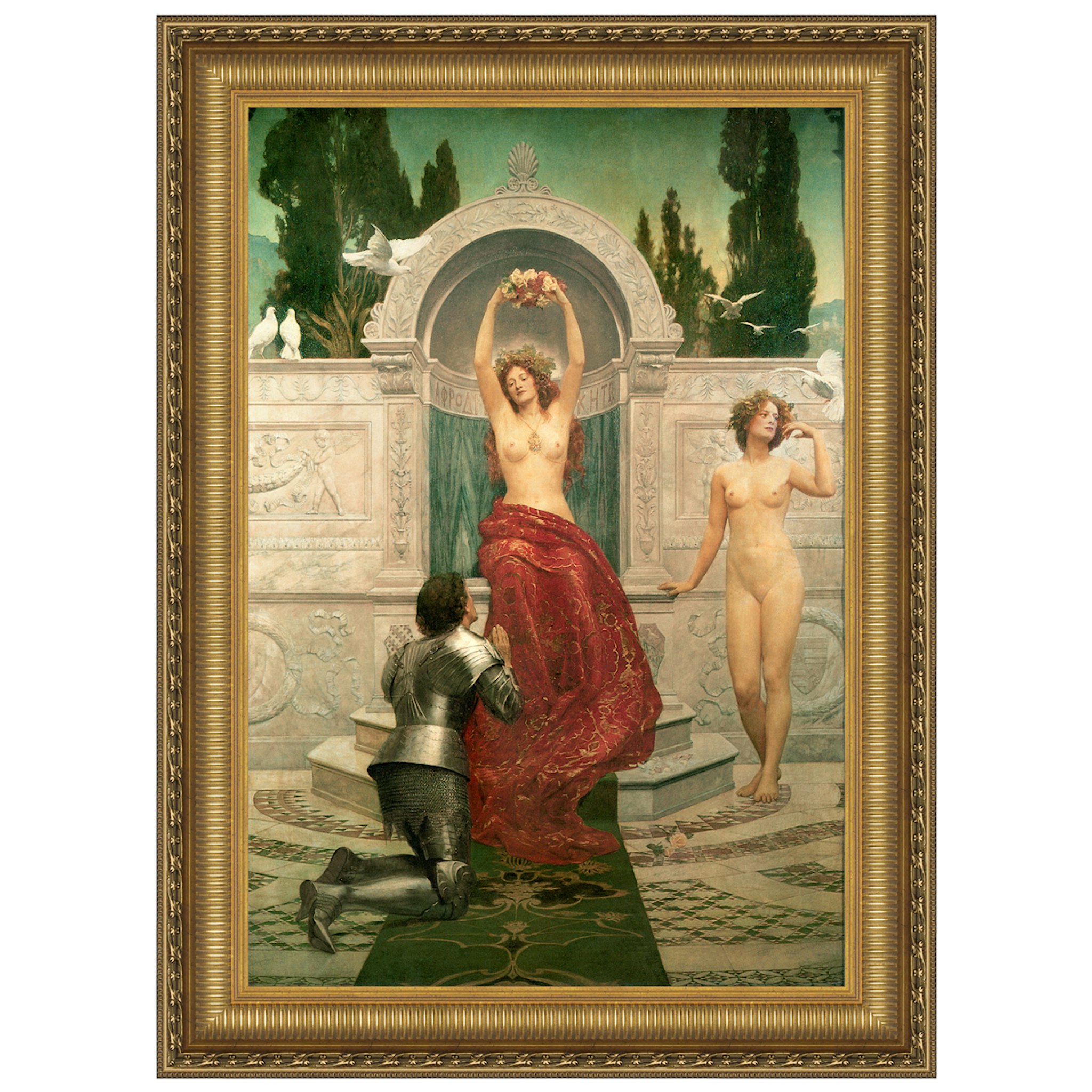 Toscano - In the Venusberg Framed Canvas Replica Painting