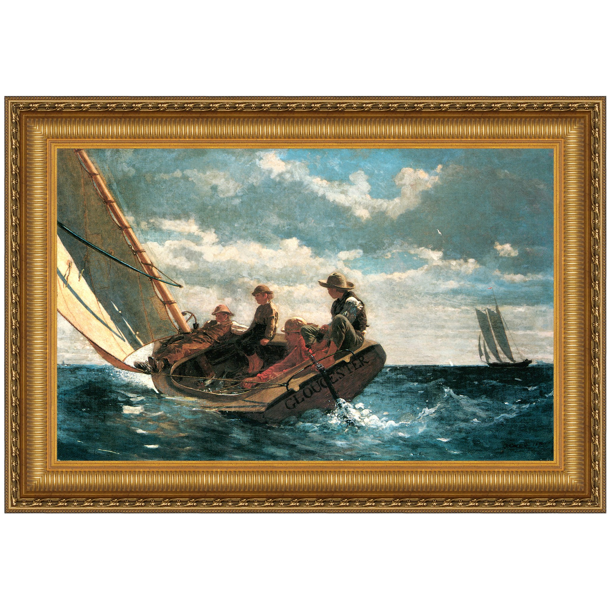 Toscano - Breezing Up (A Fair Wind) Framed Canvas Replica Painting