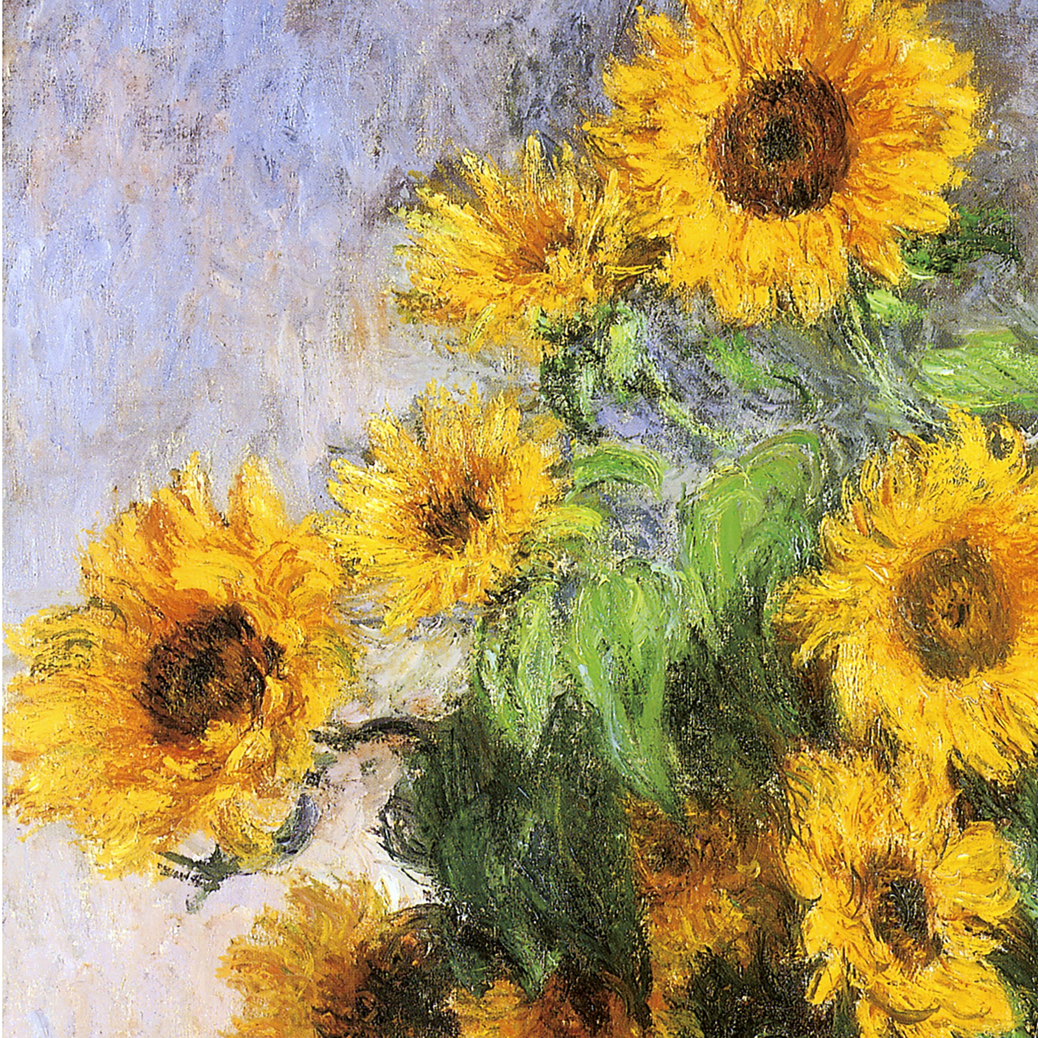 Toscano Bouquet of Sunflowers Framed Canvas Replica Painting - Grande