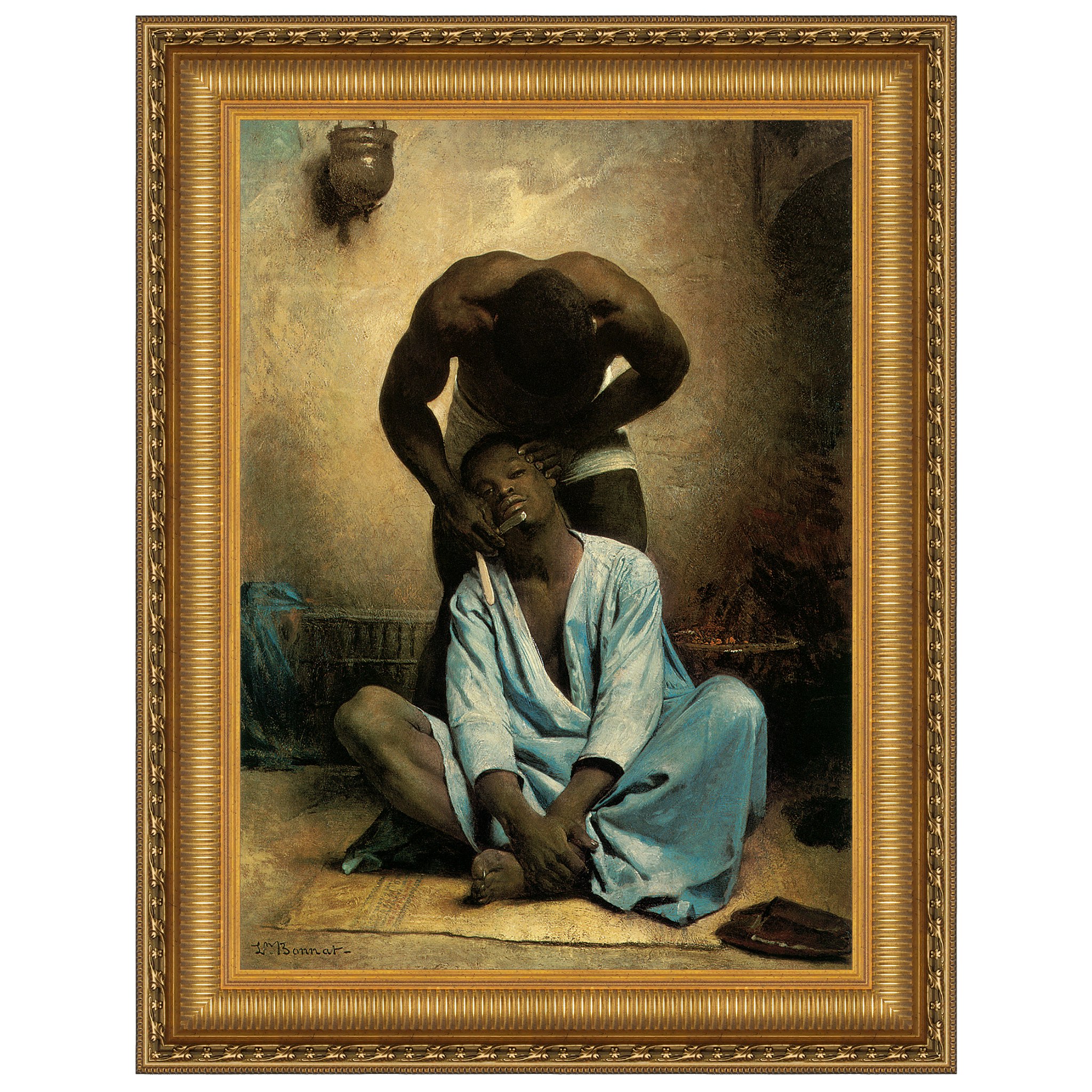 Toscano - The Barber of Suez Framed Canvas Replica Painting