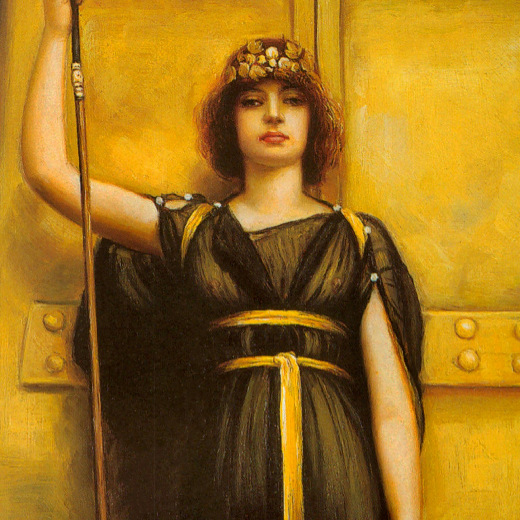 Toscano The Priestess Framed Canvas Replica Painting - Medium