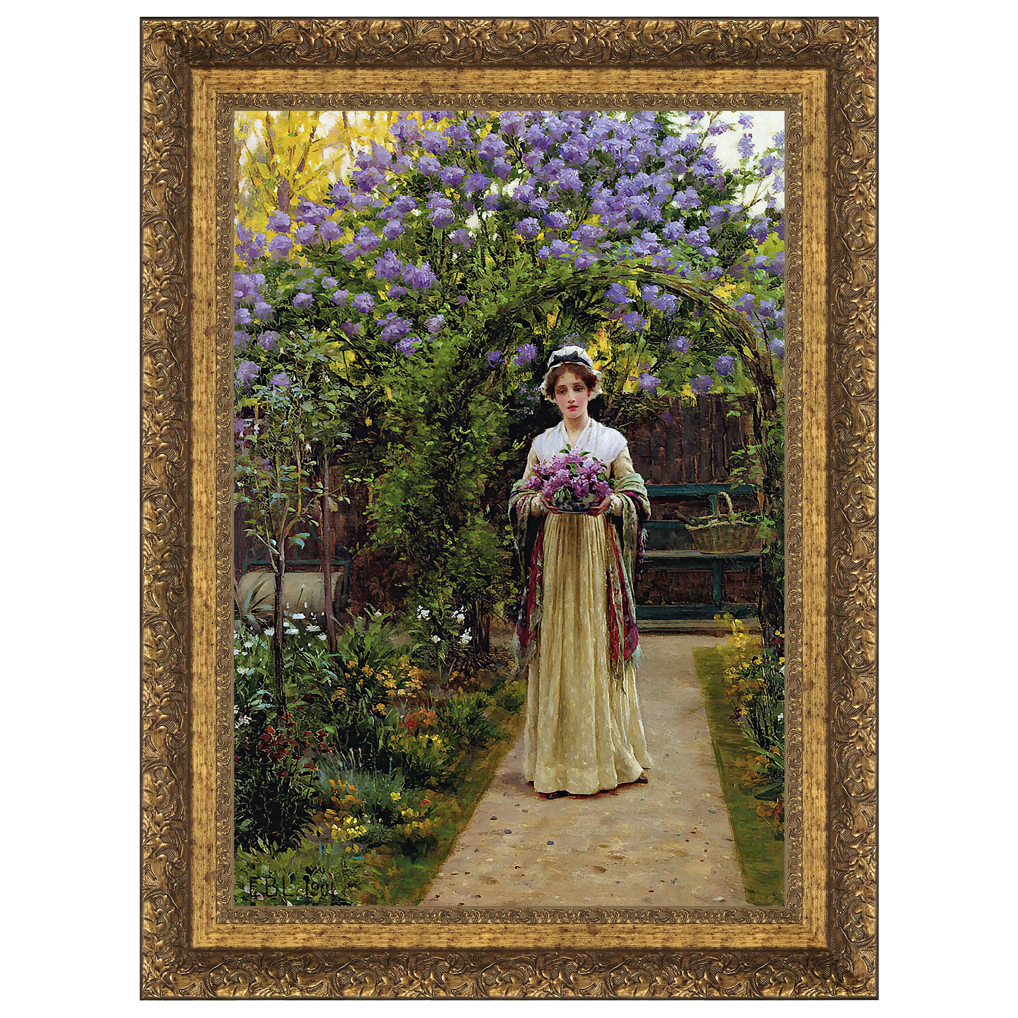 Toscano - Lilac Framed Canvas Replica Painting