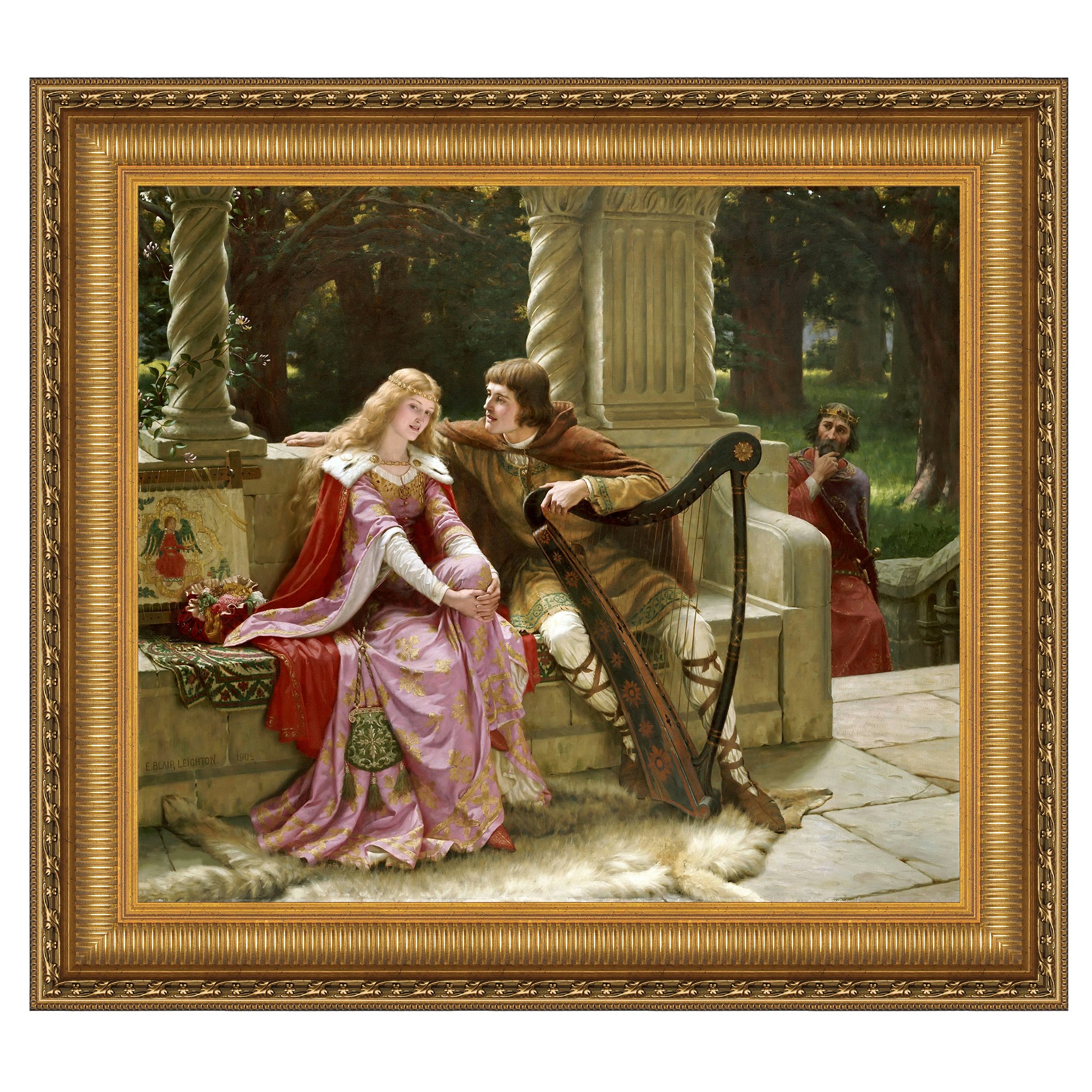 Toscano - Tristan and Isolde Framed Canvas Replica Painting