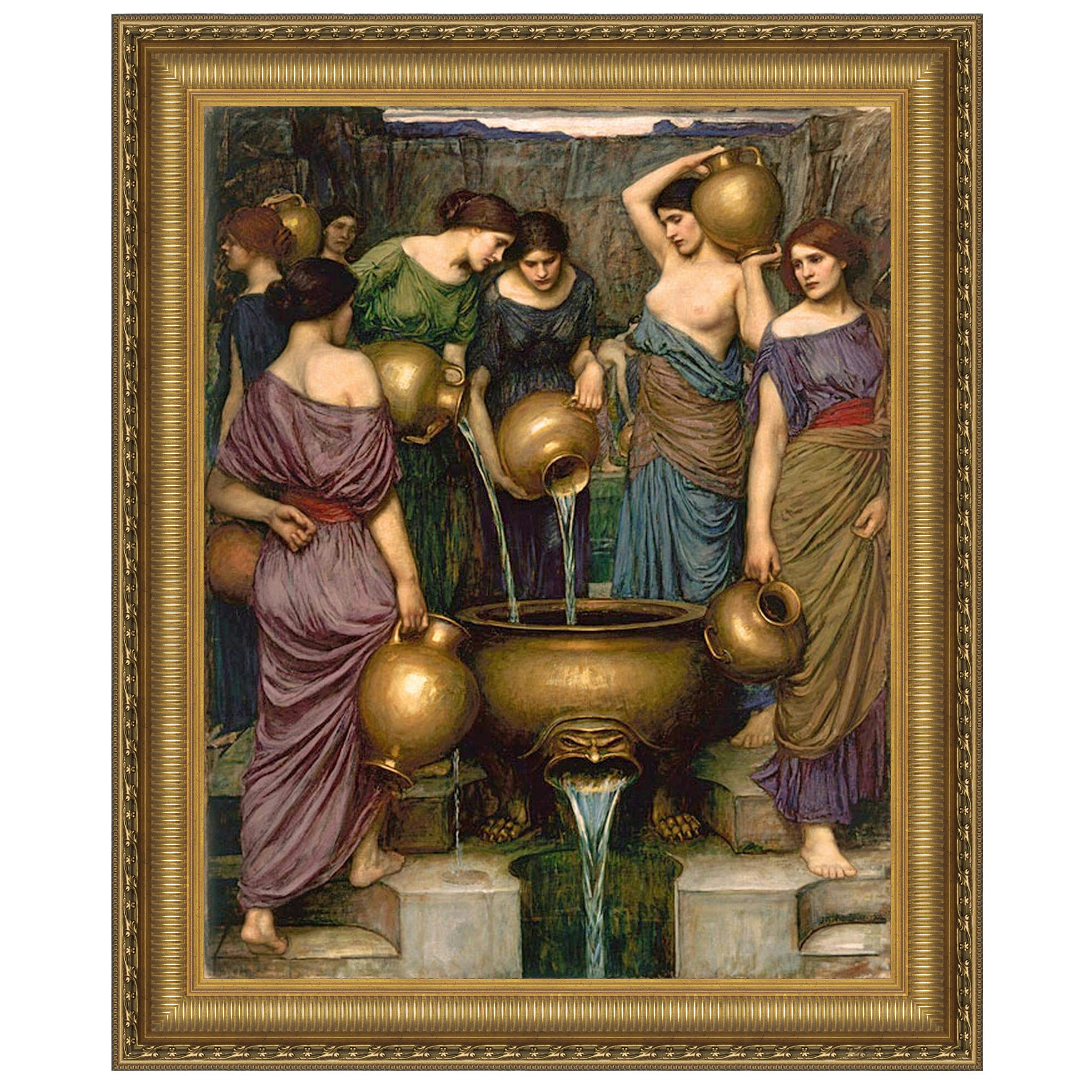 Toscano - The Danaides Framed Canvas Replica Painting