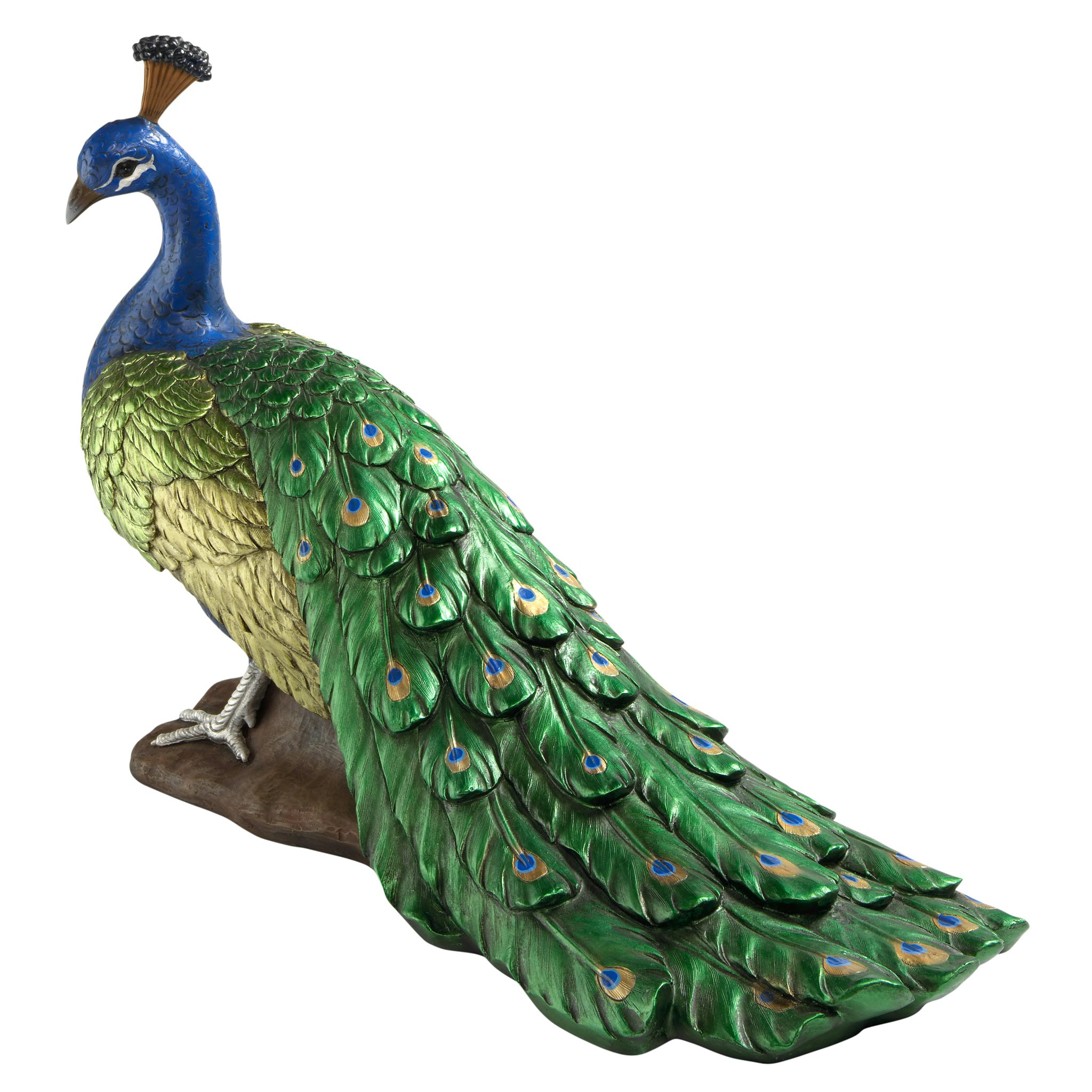 Toscano The Regal Peacock Large Garden Statue