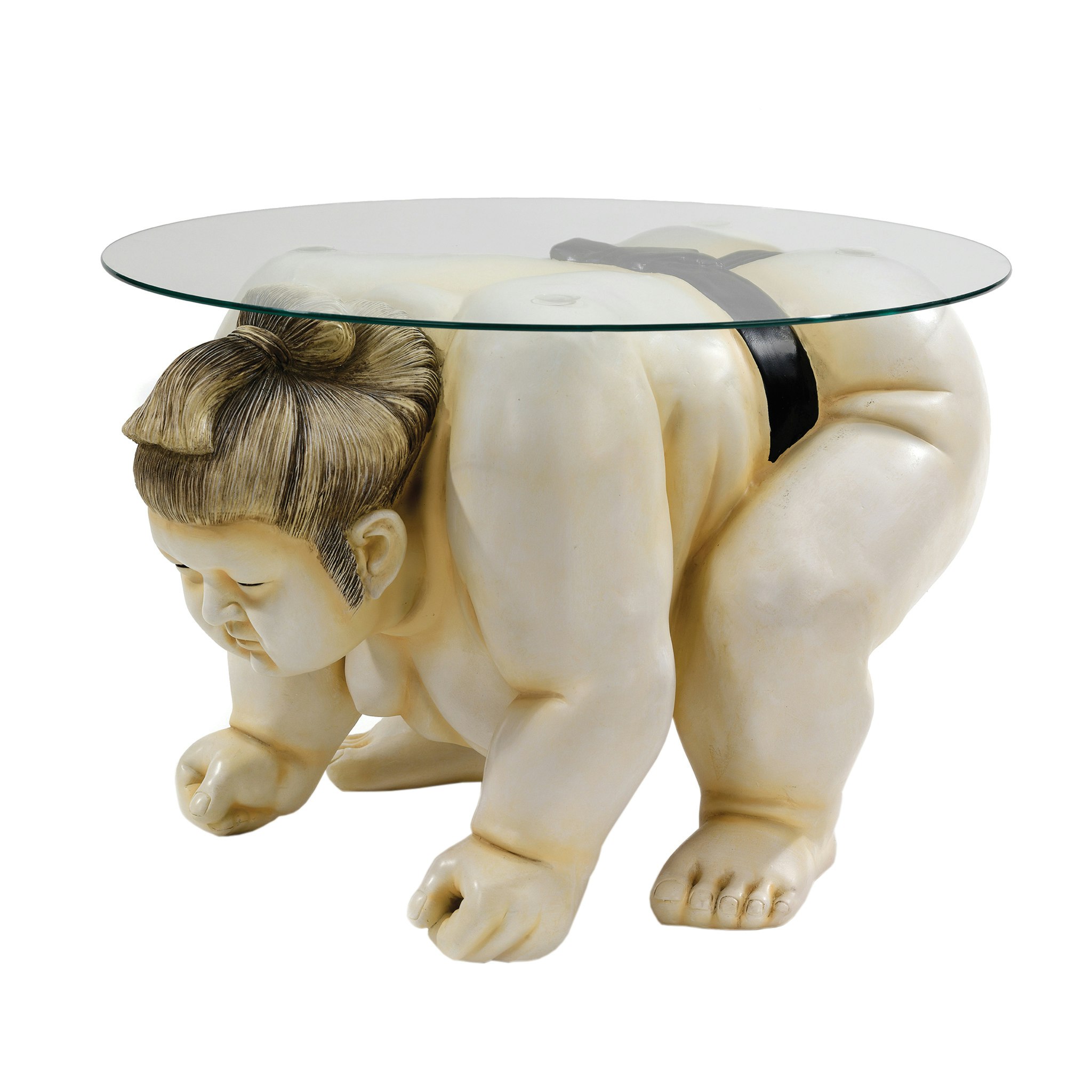 Toscano - Basho the Sumo Wrestler Sculptural Table in Desinger Resin