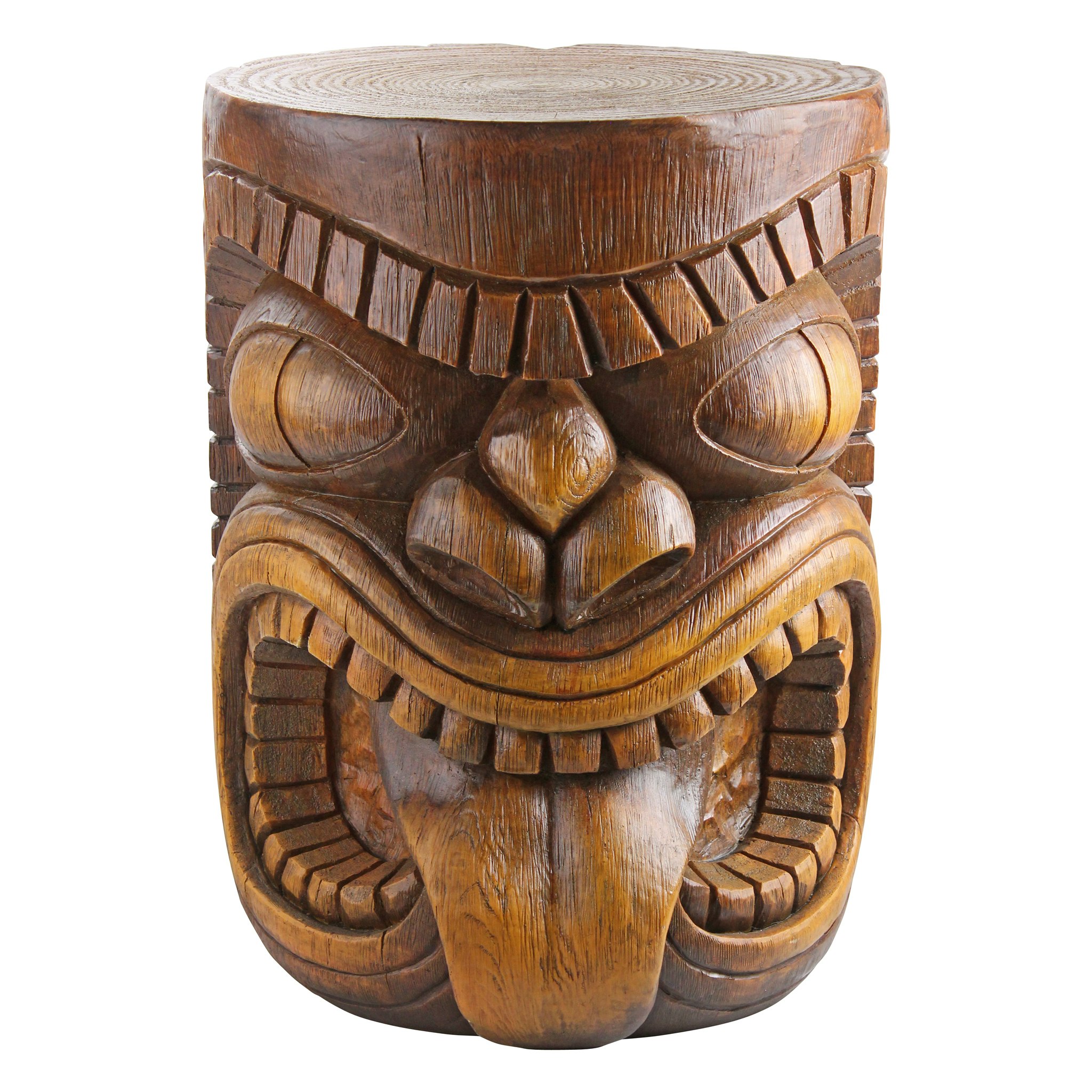 Toscano - The Lono (Tongue) Grand Tiki Sculptural Table in Designer Resin