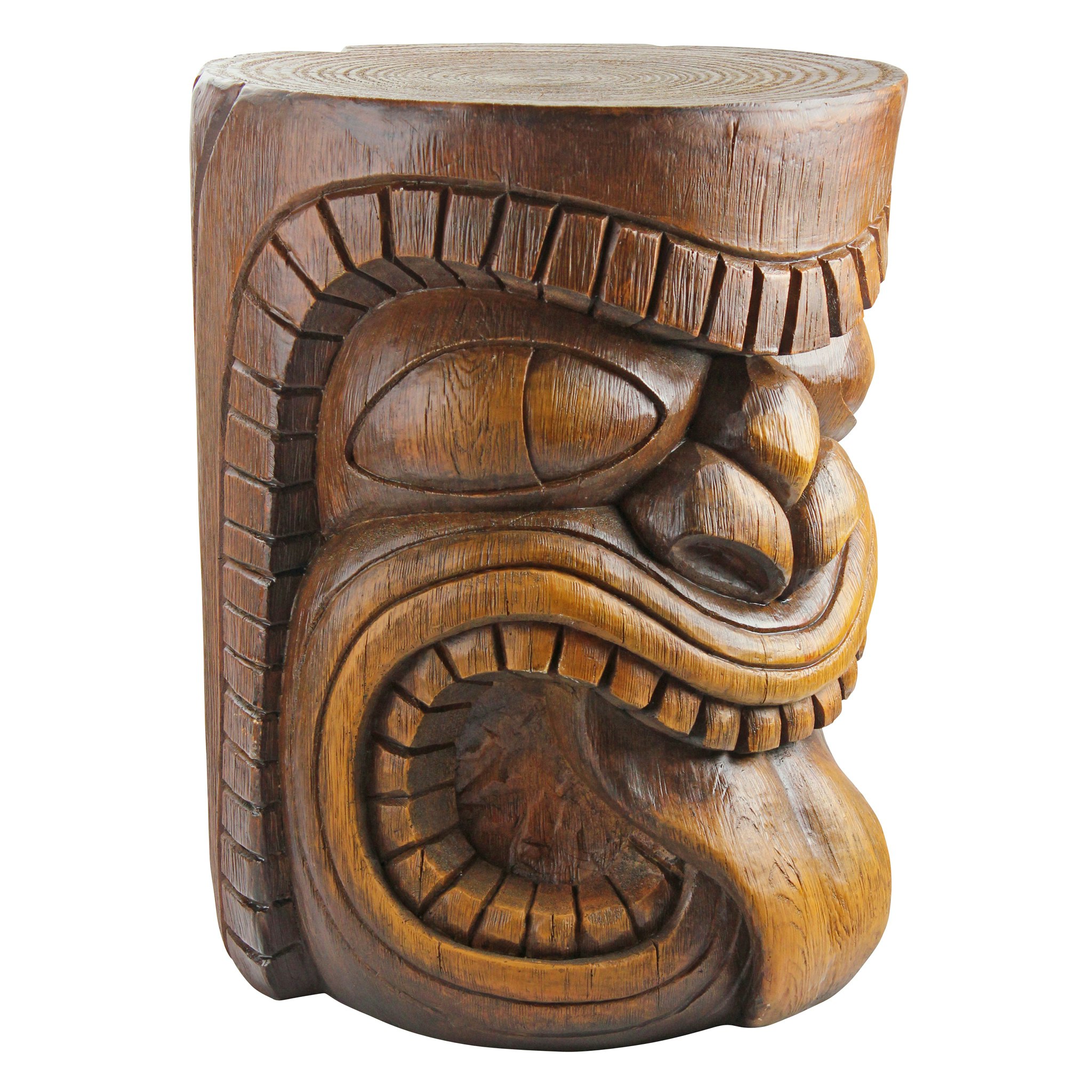 Toscano - The Lono (Tongue) Grand Tiki Sculptural Table in Designer Resin