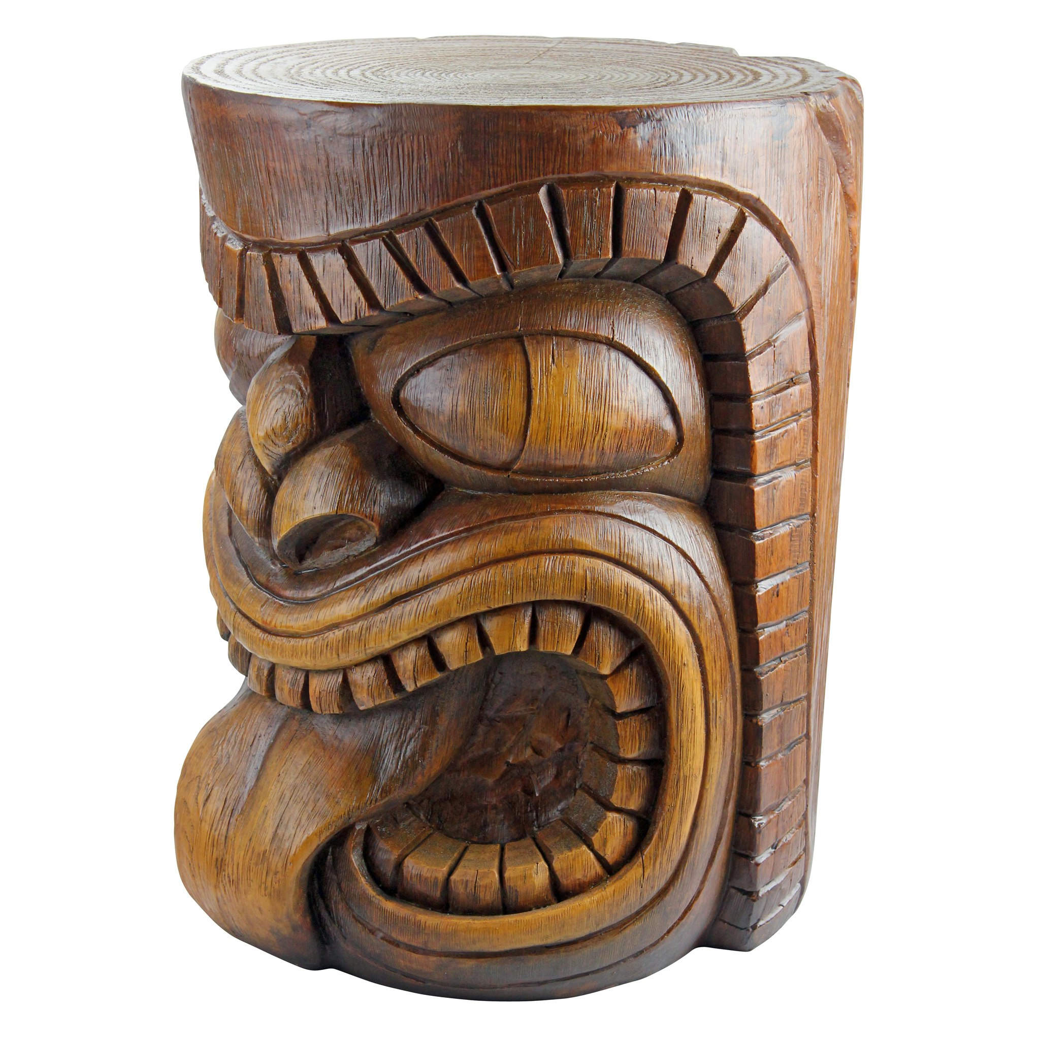 Toscano - The Lono (Tongue) Grand Tiki Sculptural Table in Designer Resin