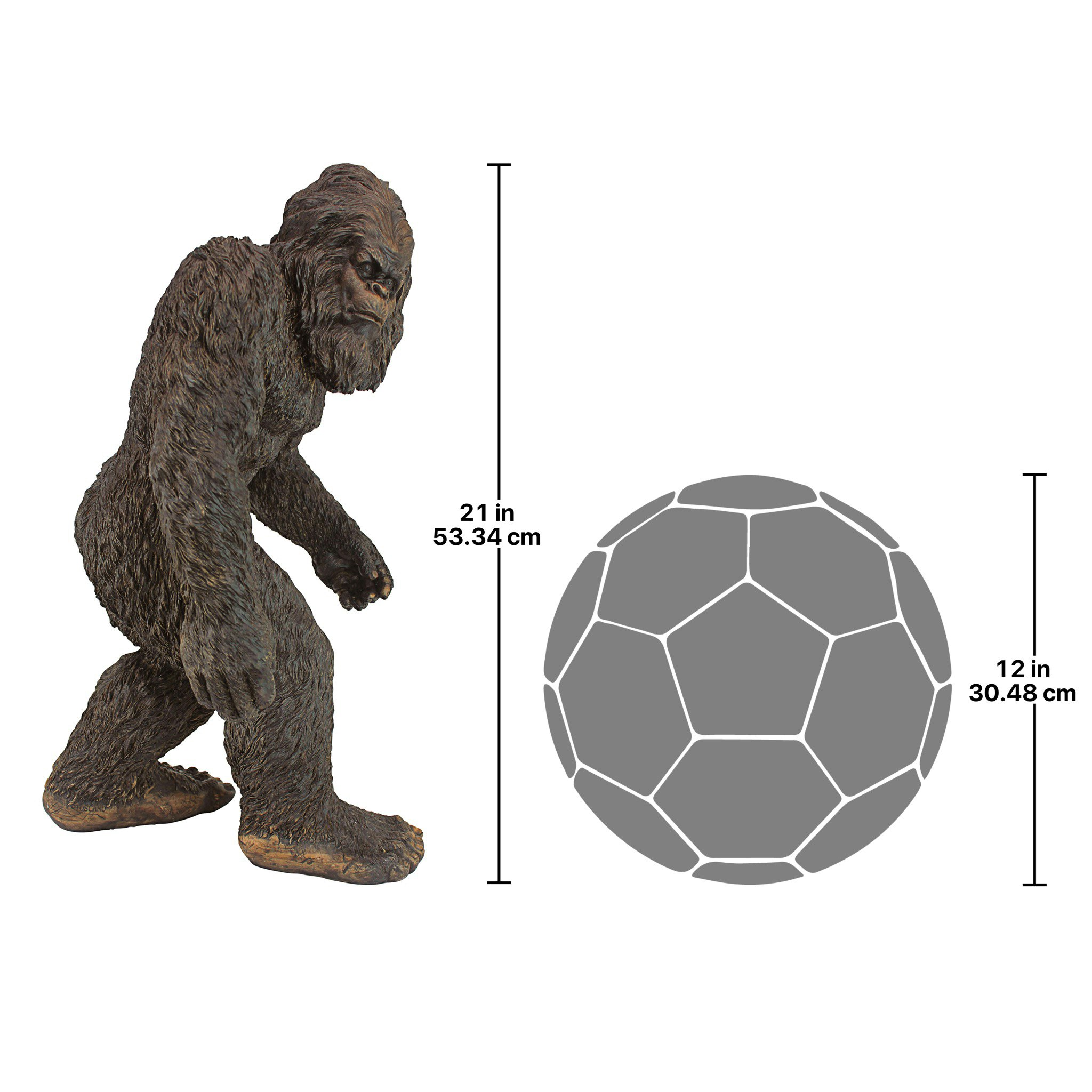 Toscano Bigfoot the Garden Yeti Statue - Medium