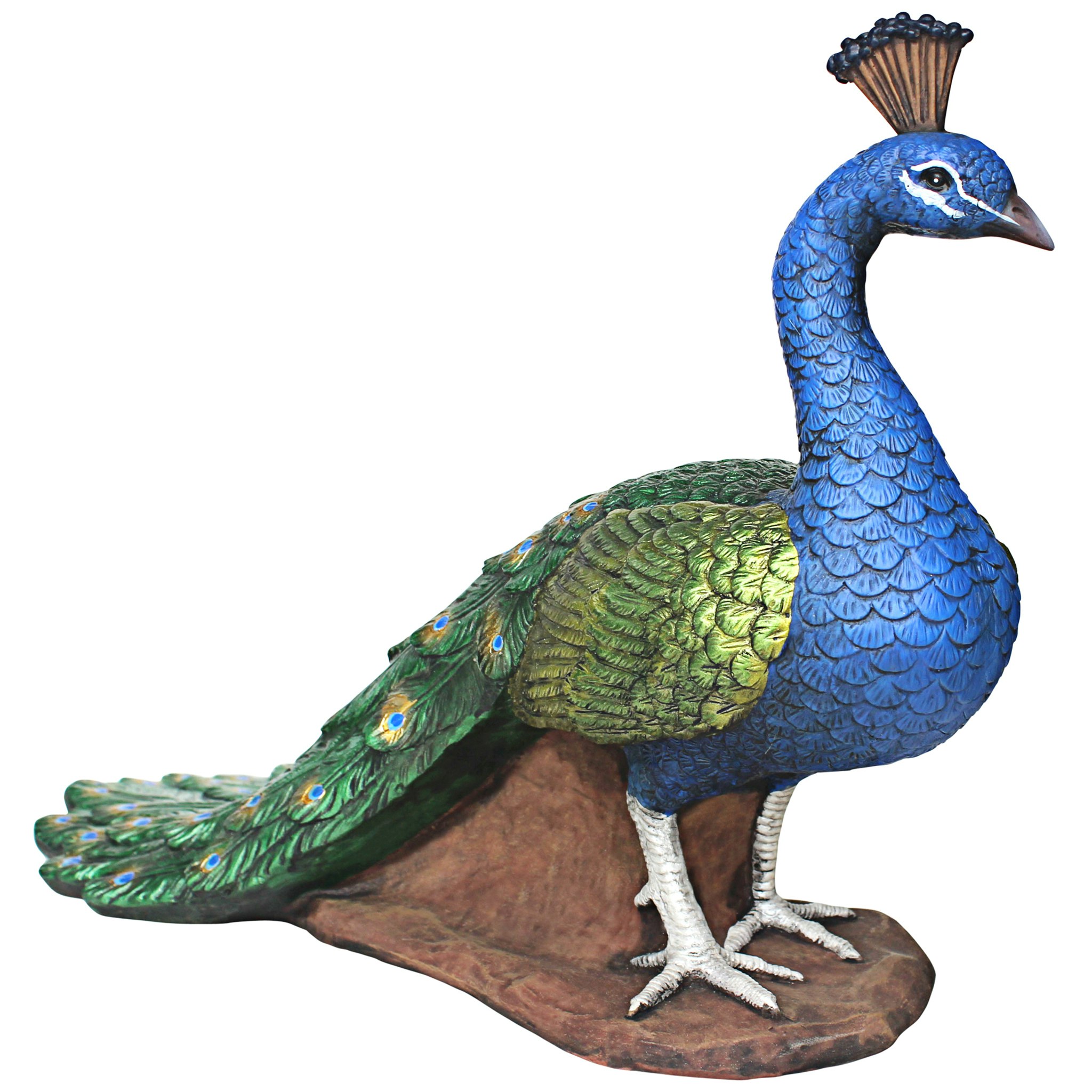 Toscano The Regal Peacock Medium Garden Statue