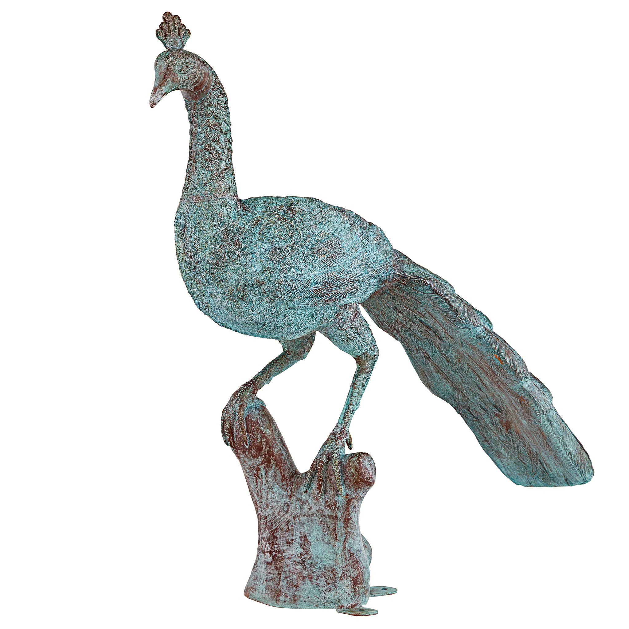 Toscano - Pleasant Peacock Garden Statue