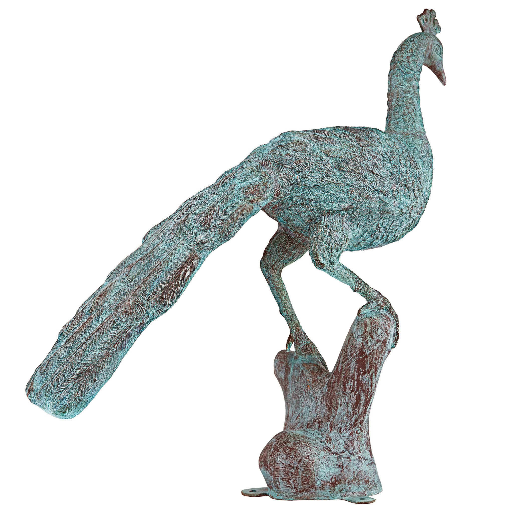 Toscano - Pleasant Peacock Garden Statue