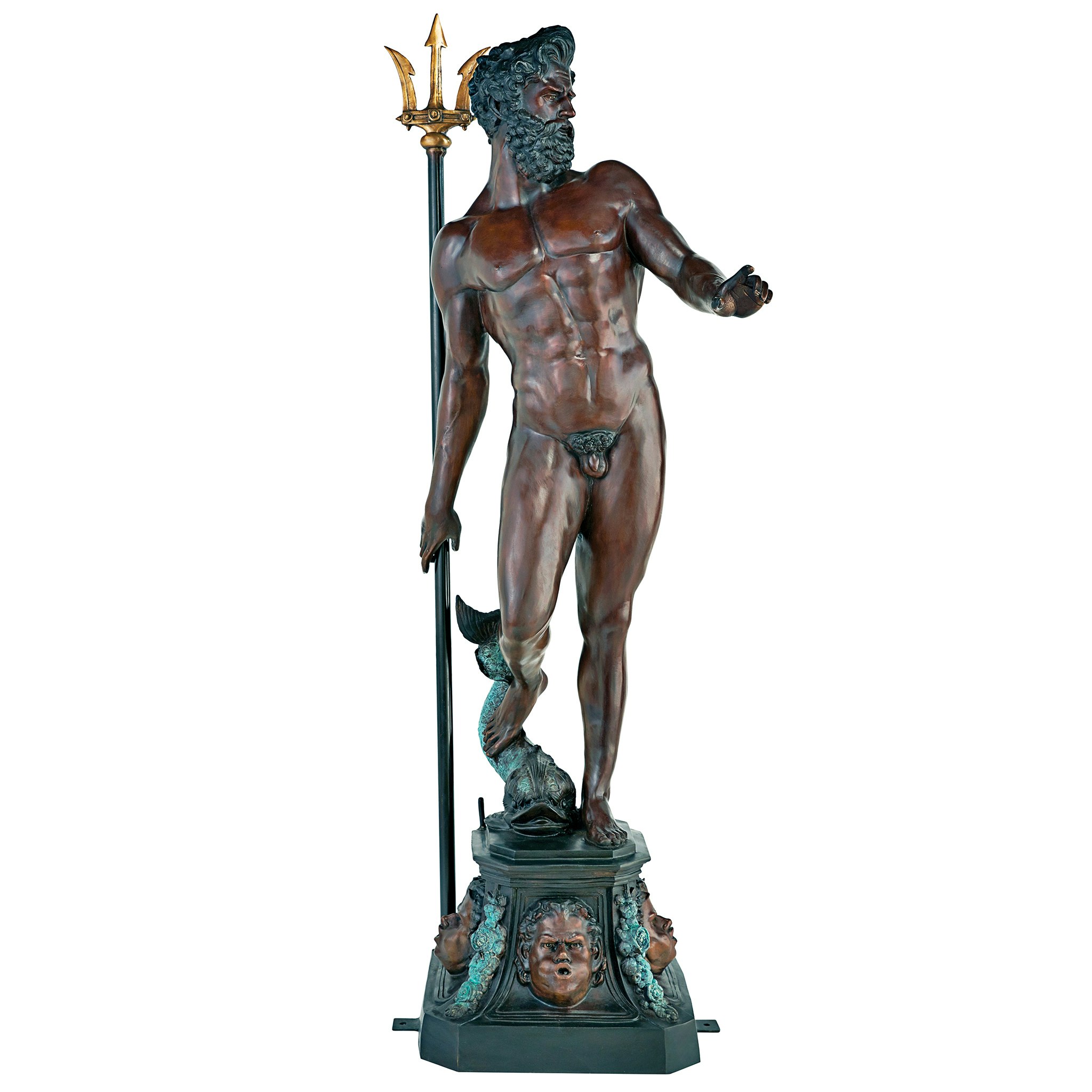 Toscano - Poseidon God of the Sea Garden Statue