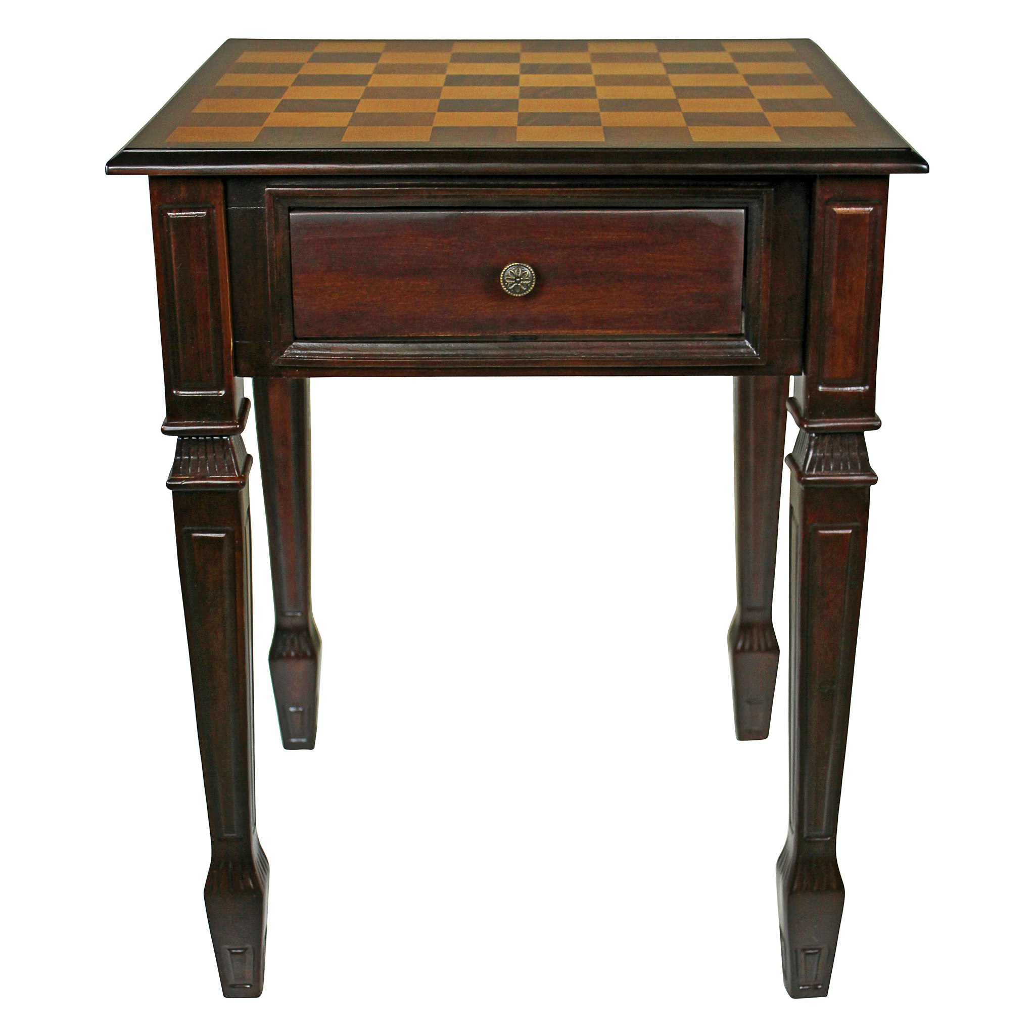 Toscano - Walpole Manor Gaming Chess Table in Walnut, Wood