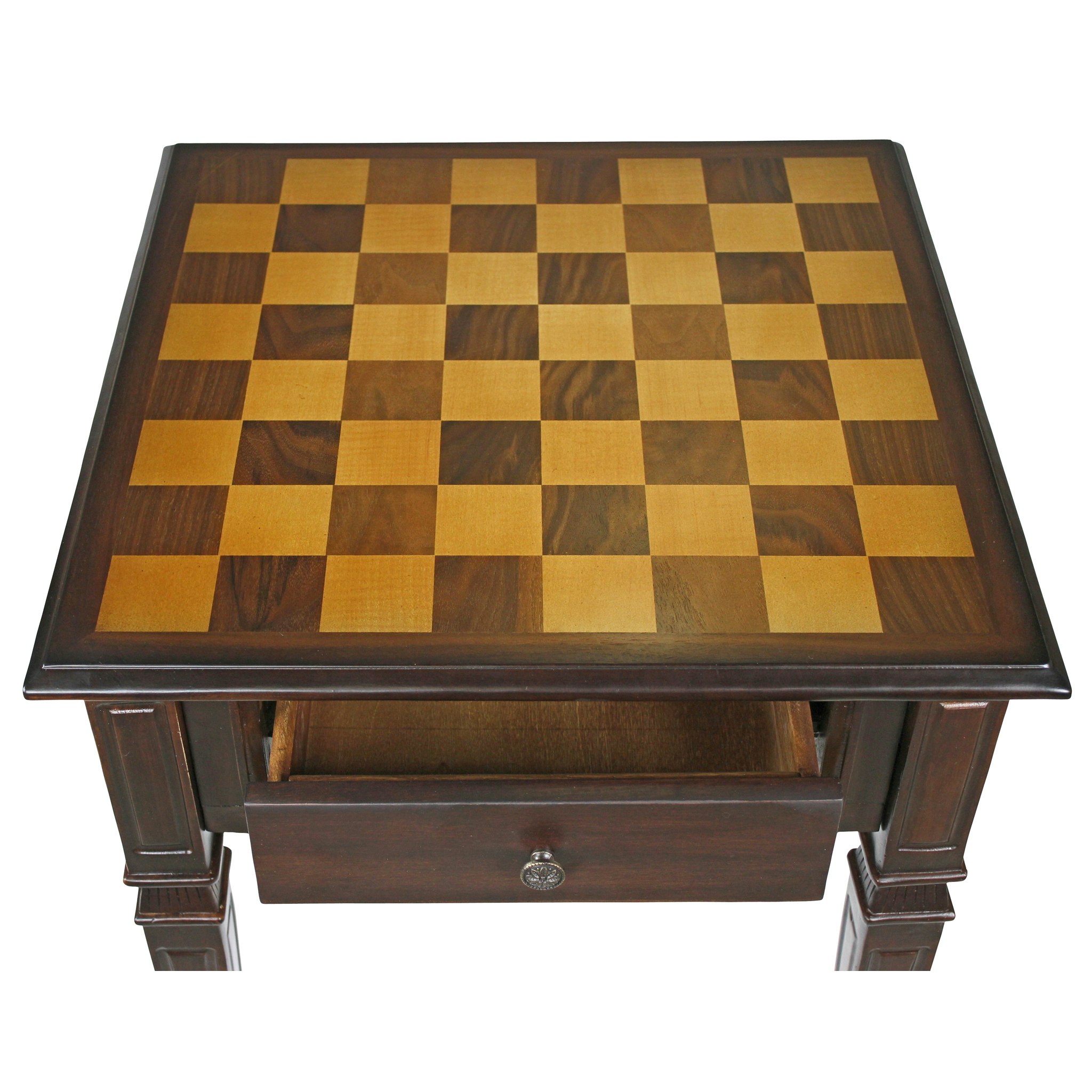 Toscano - Walpole Manor Gaming Chess Table in Walnut, Wood