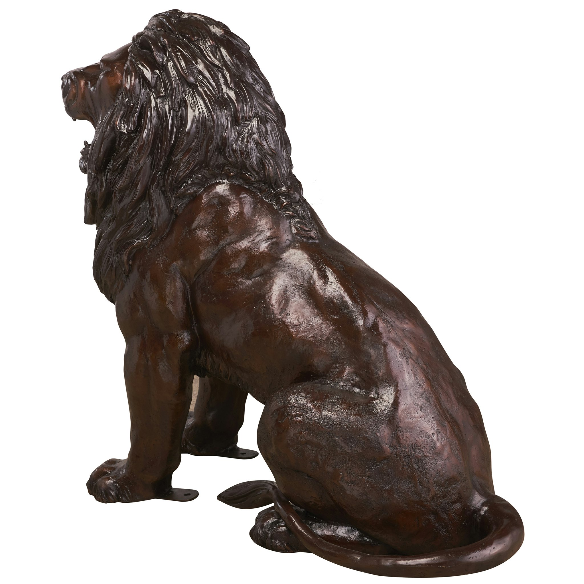 Toscano Sentinel Lion Right Facing Garden Statue