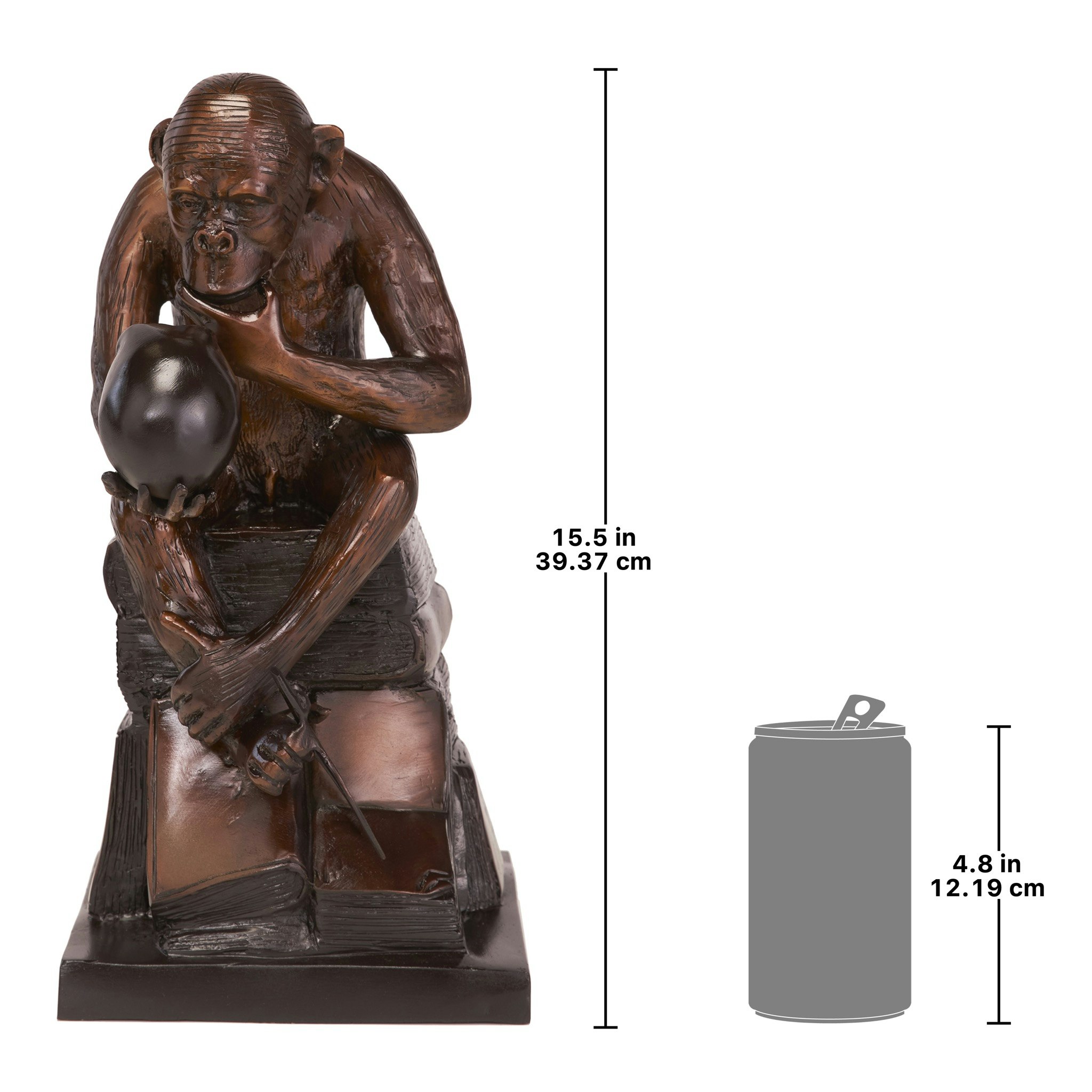 Toscano - Darwin’s Ape Thinker Statue