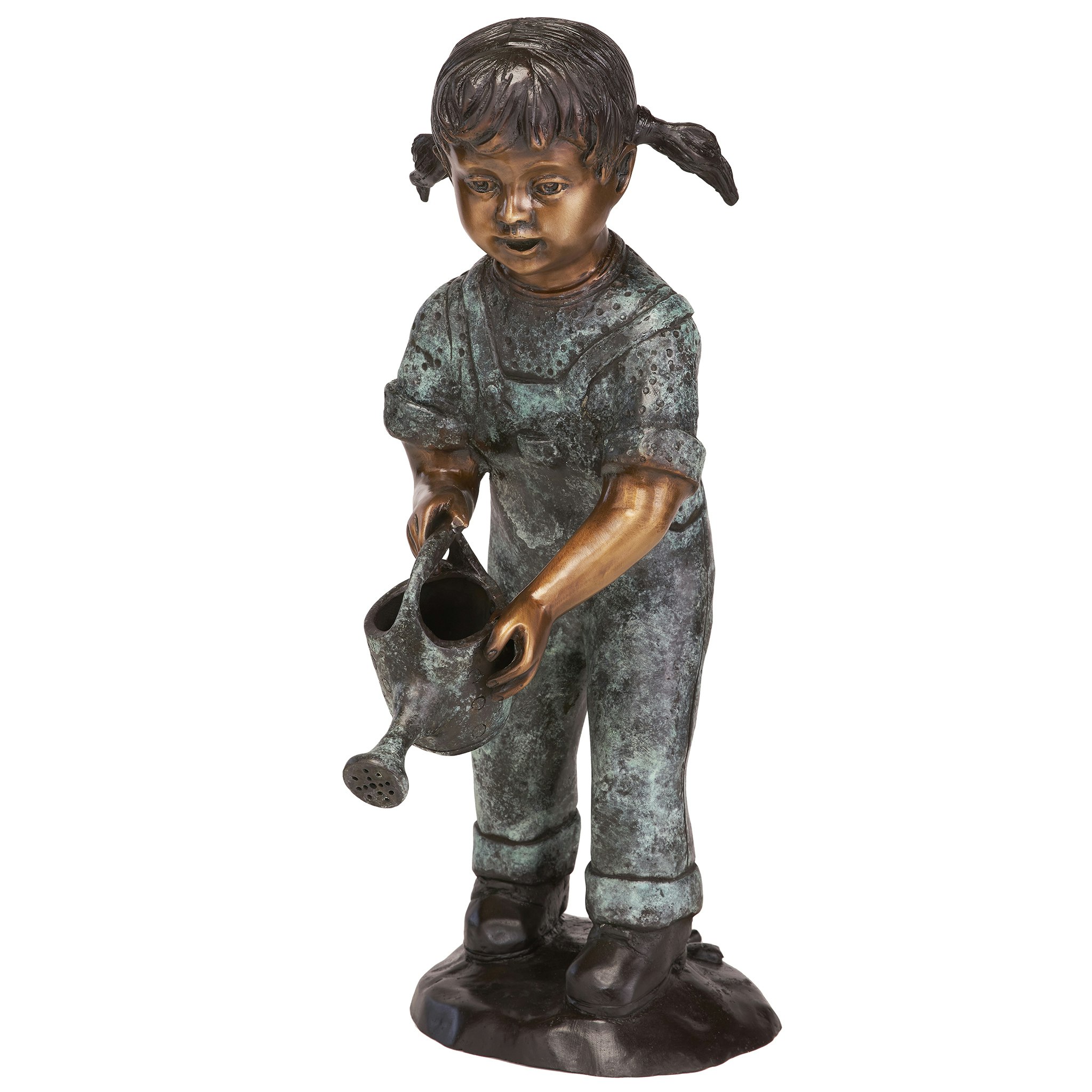 Toscano - Watering Can Caitlyn Little Gardener Garden Statue