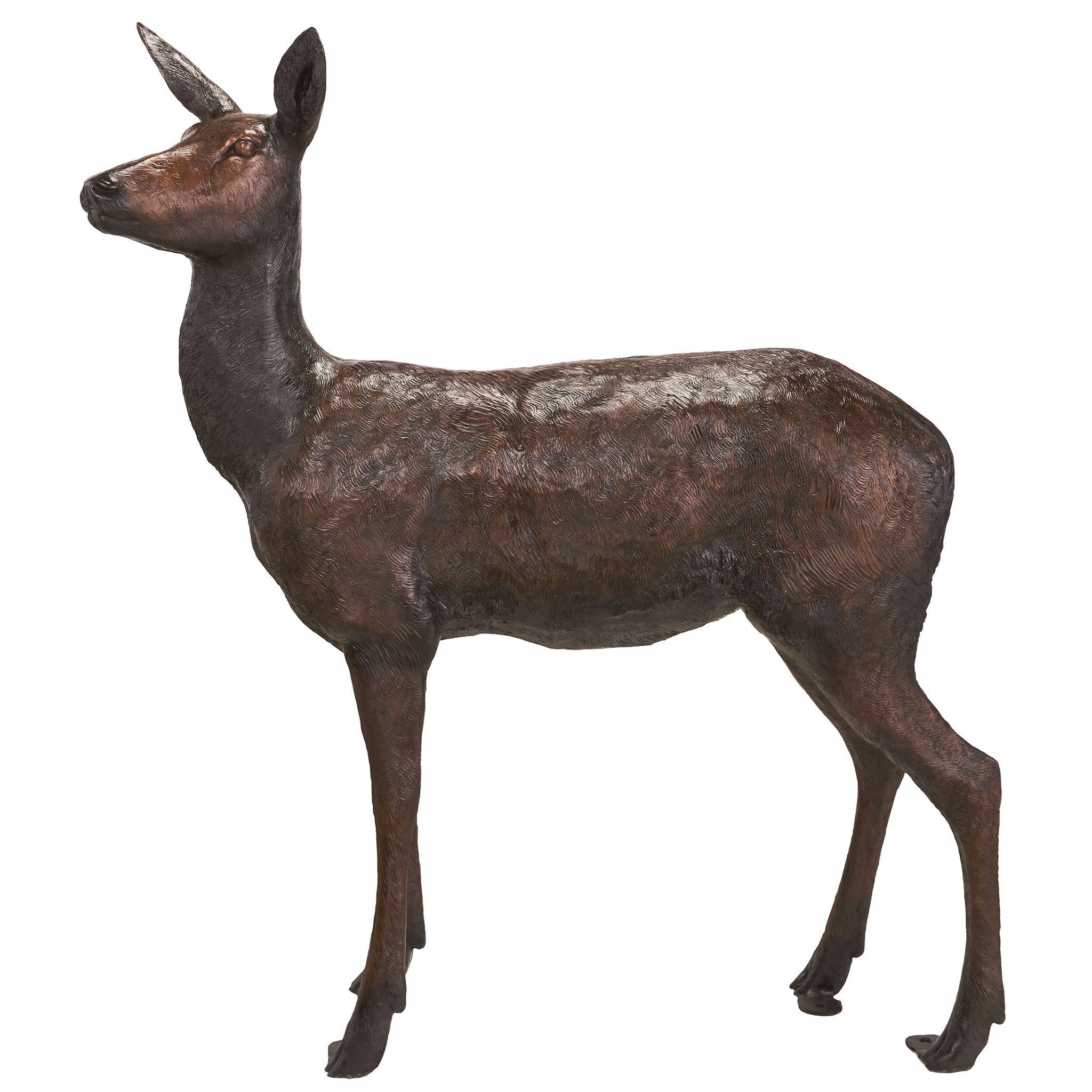 Toscano - Standing Doe Deer Garden Statue