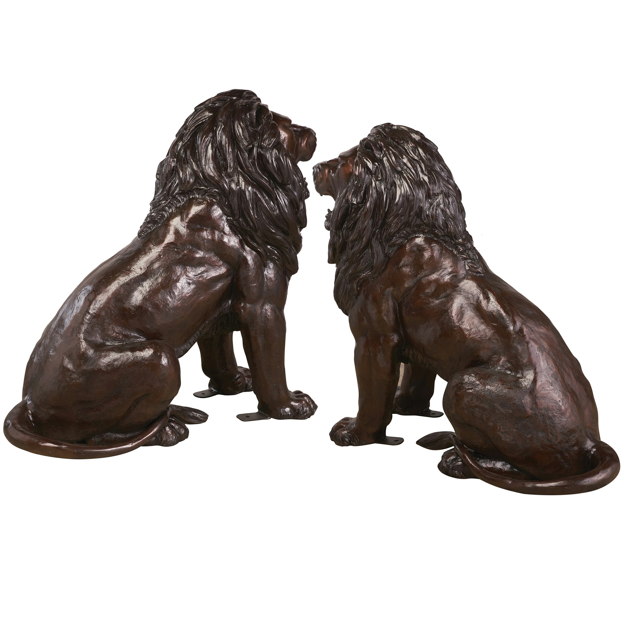 Toscano - Set of 2 Sentinel Lion Garden Statue