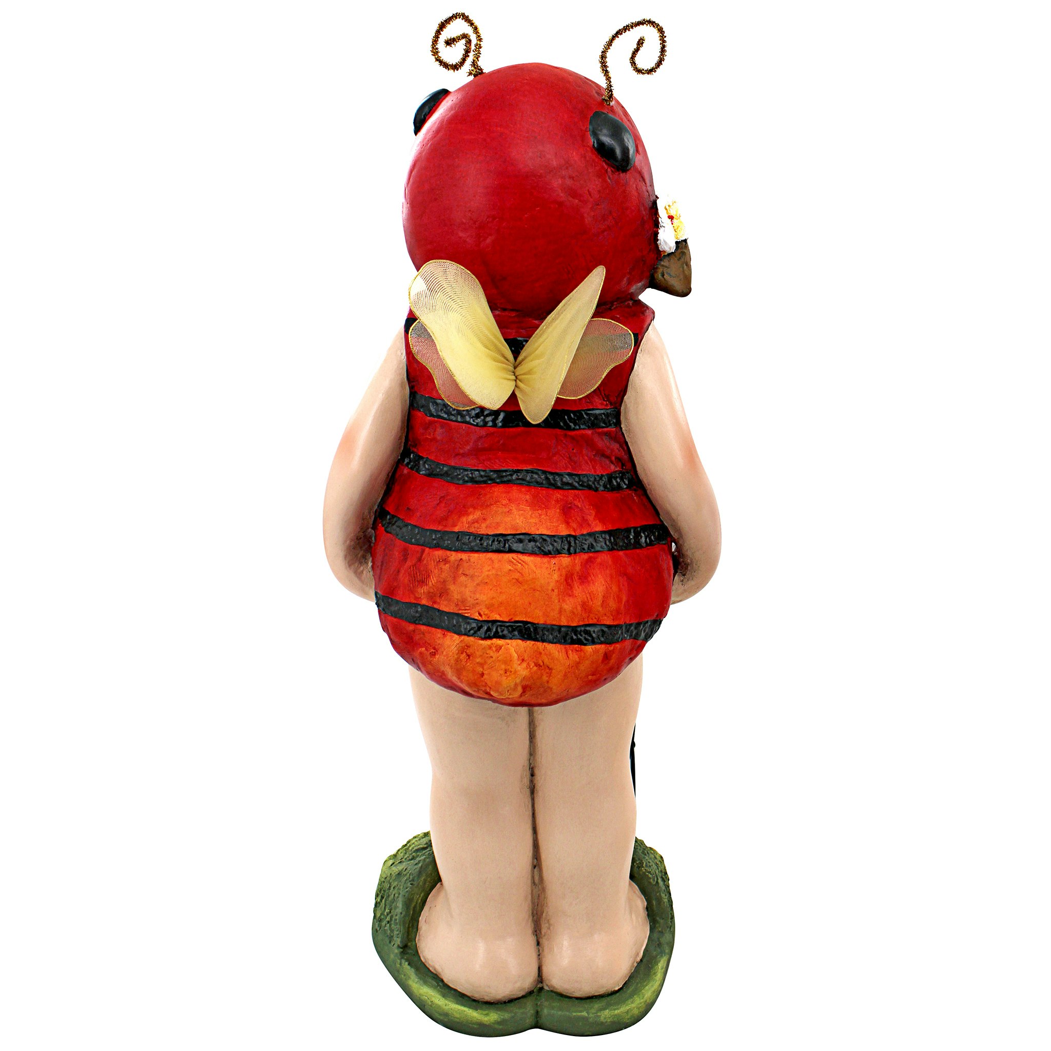 Toscano - Polly the Lady Bug Fairy Garden Helper Statue