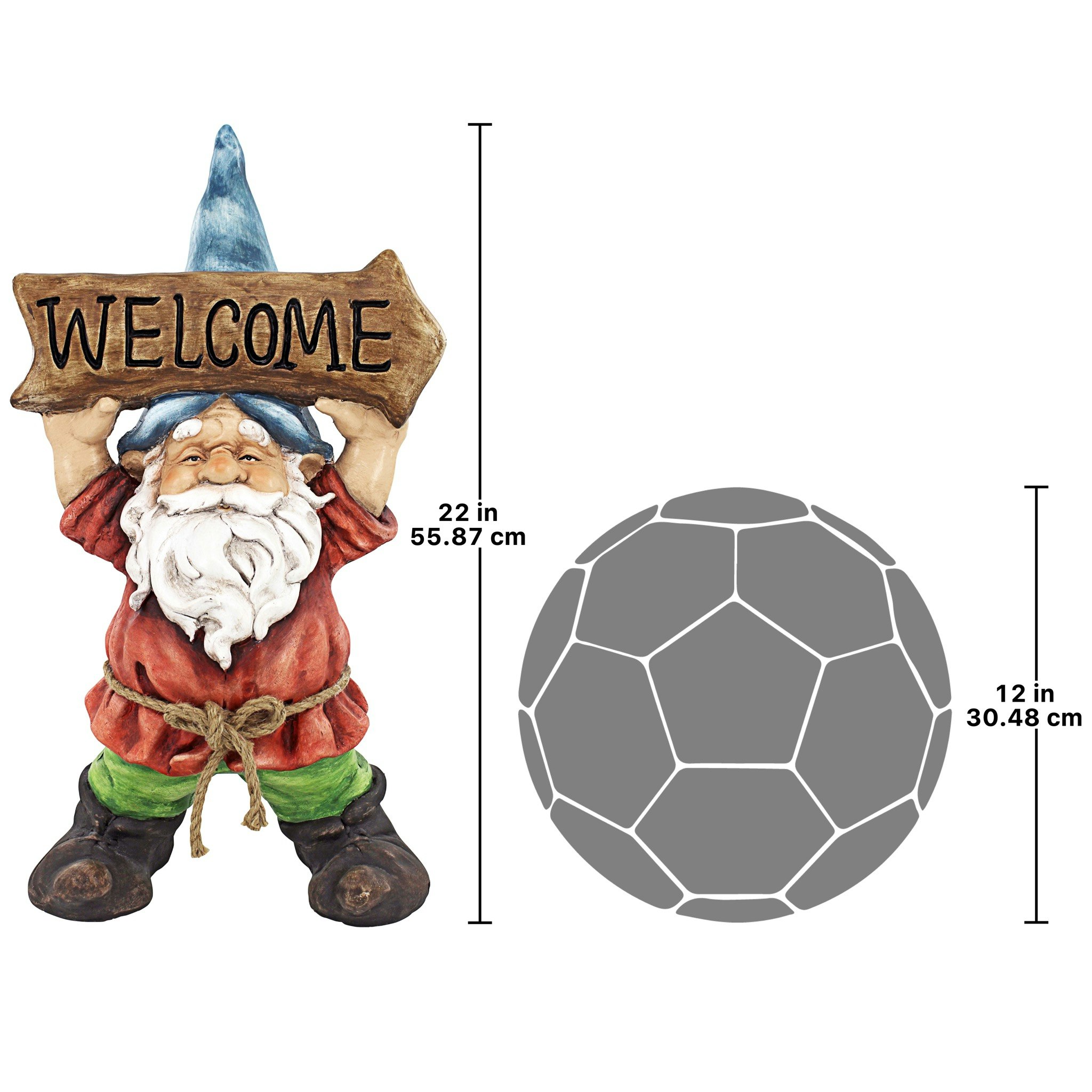 Toscano - Welcoming Willie Garden Gnome Greeter Statue